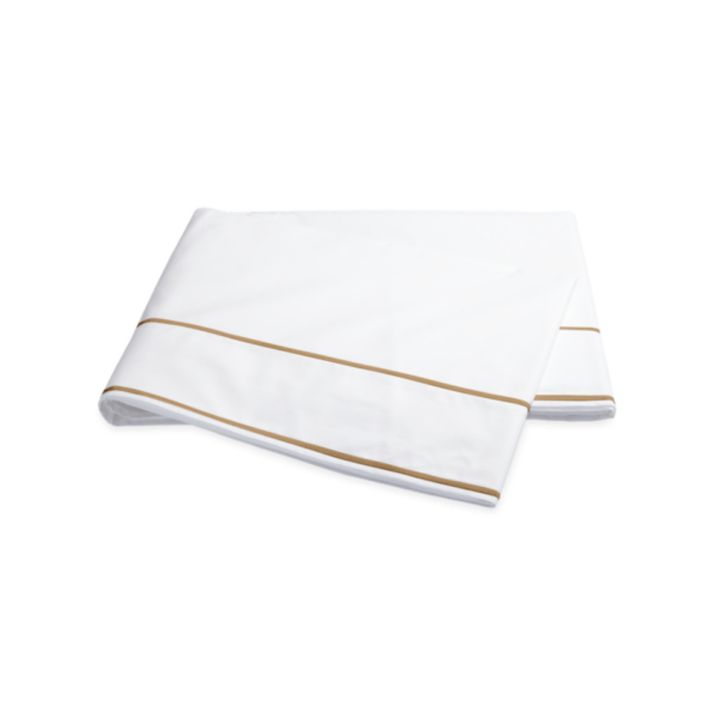 Matouk Ansonia Bedding Collection Flat Sheet Bronze Fine Linens