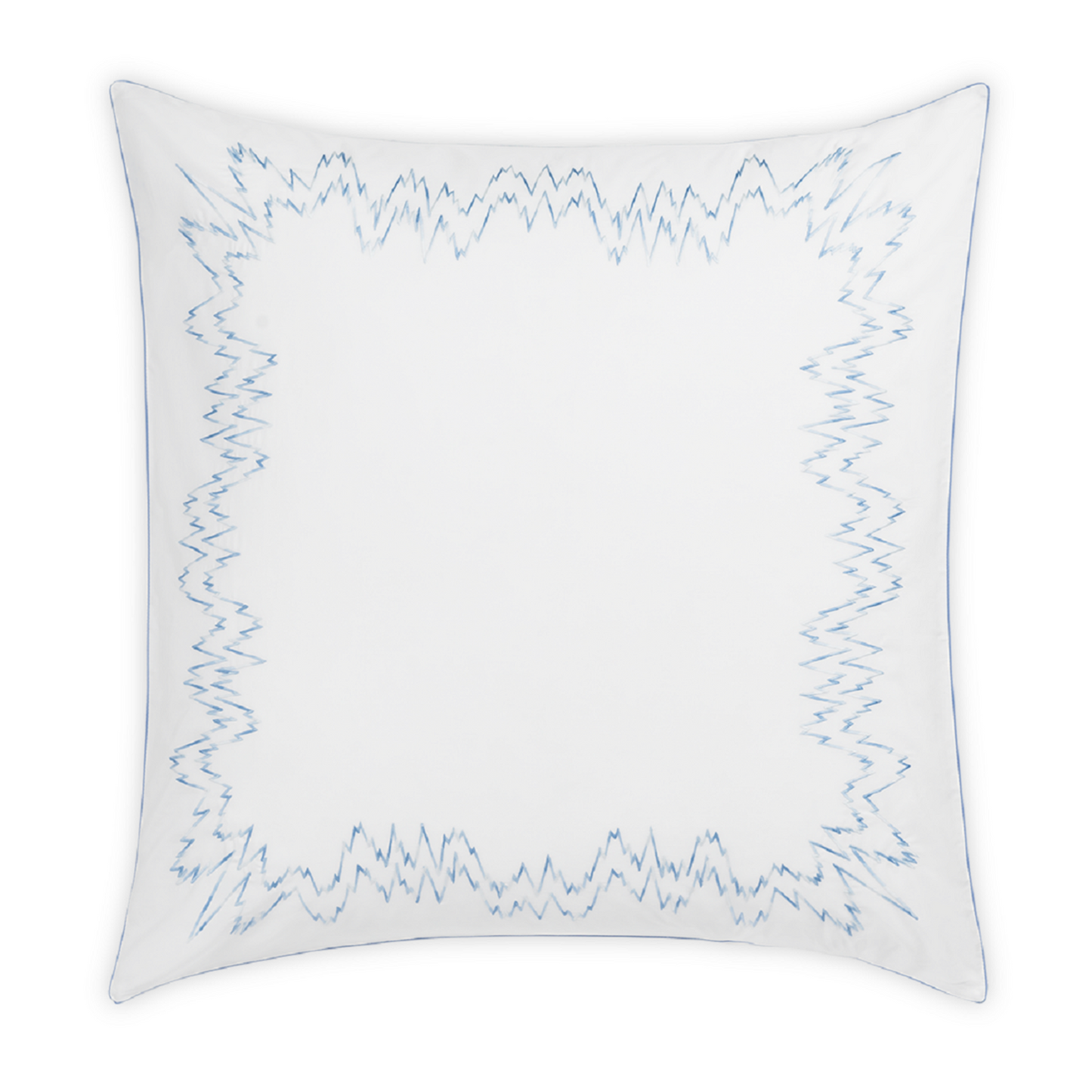 Euro Sham of Matouk Aries Bedding in Azure Color