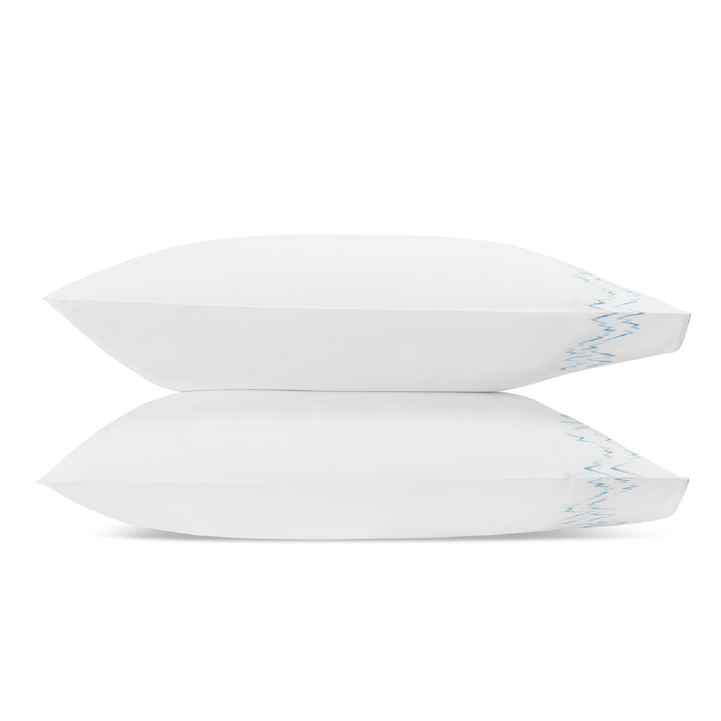 Pair of Pillowcase of Matouk Aries Bedding in Azure Color