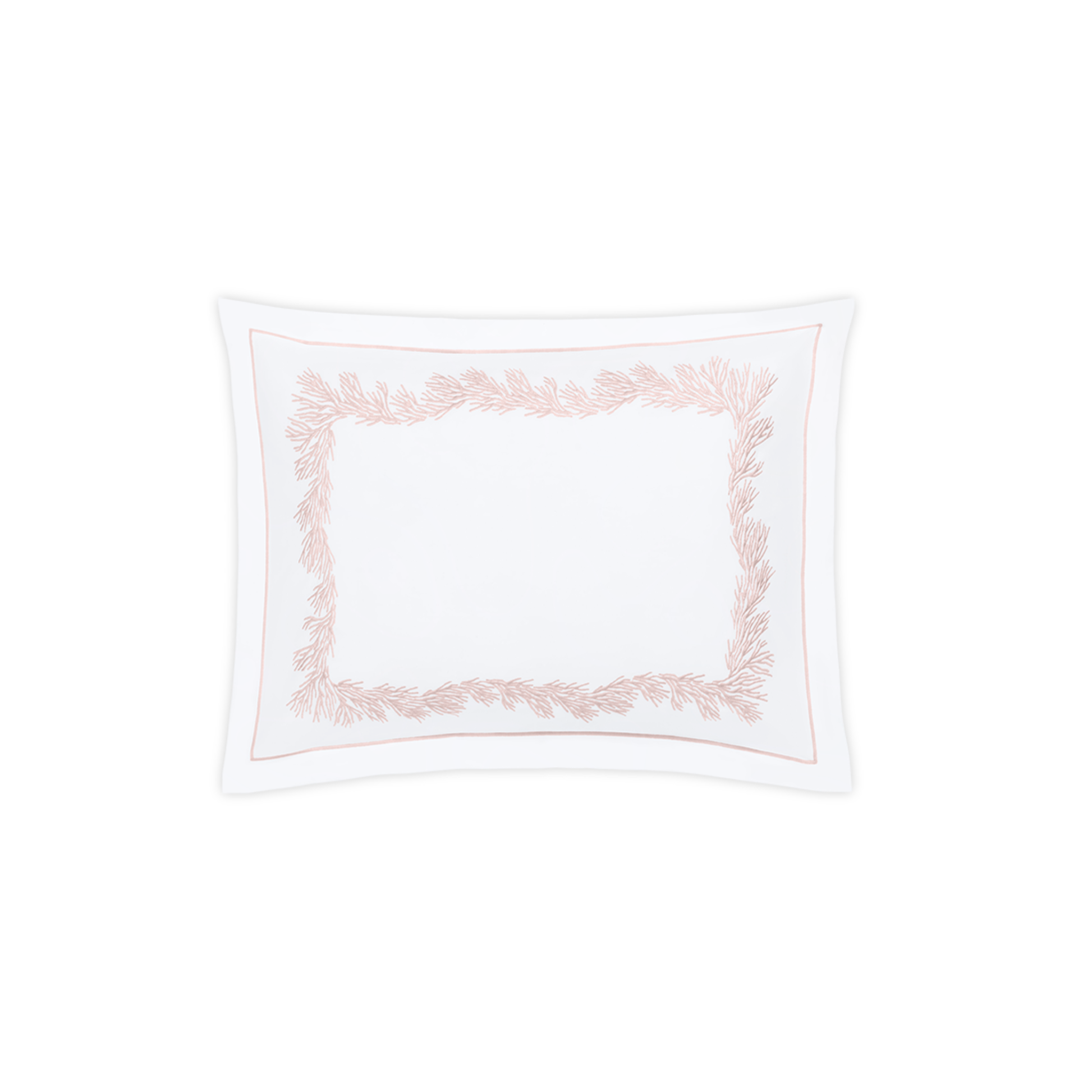 Boudoir Sham of Matouk Atoll Bedding Collection Blush Color