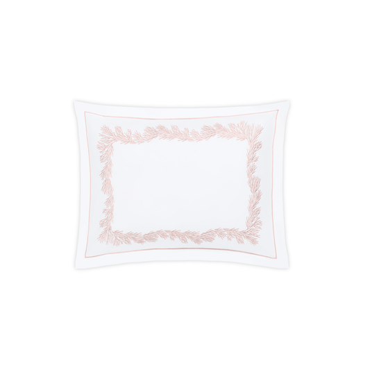Boudoir Sham of Matouk Atoll Bedding Collection Blush Color