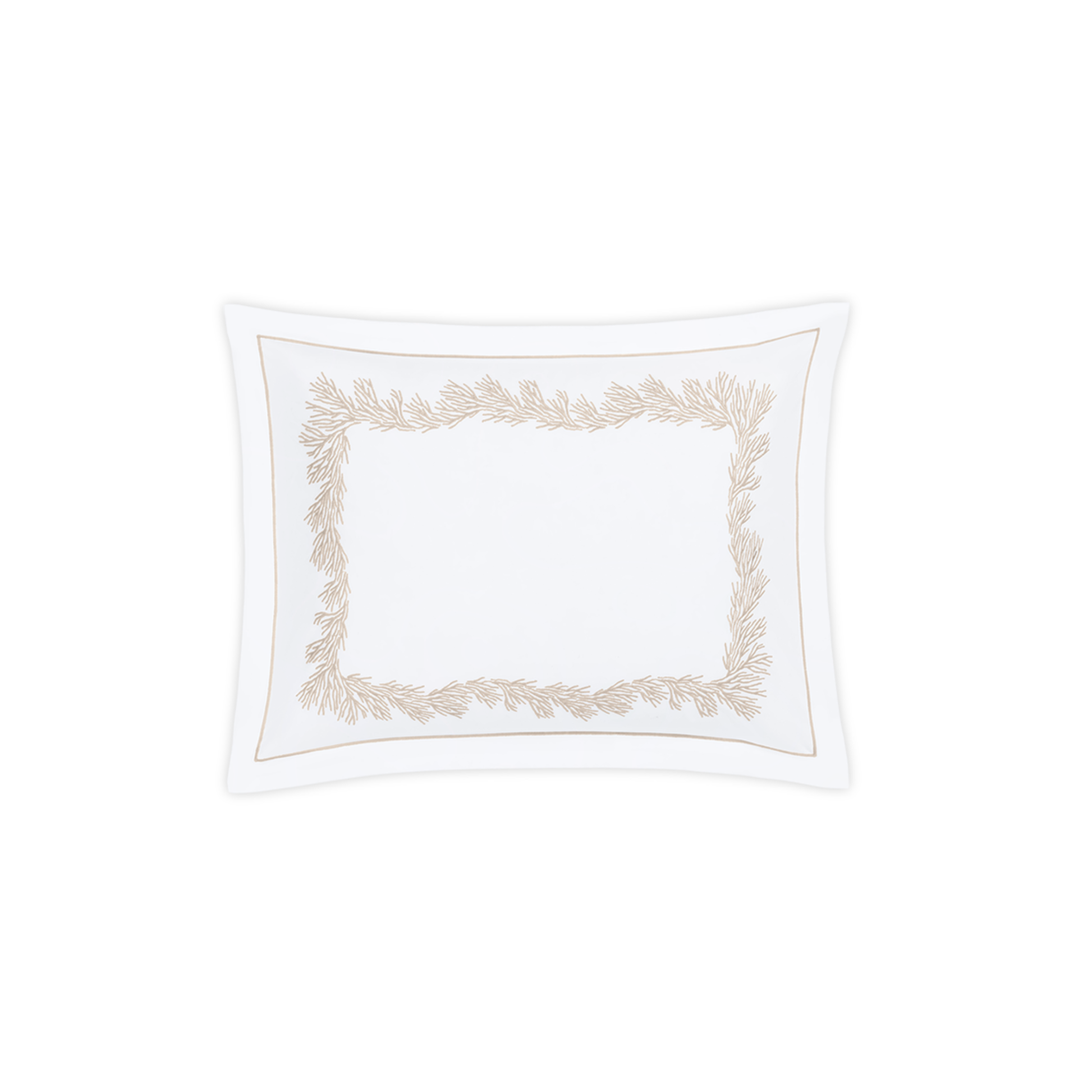 Boudoir Sham of Matouk Atoll Bedding Collection Dune Color