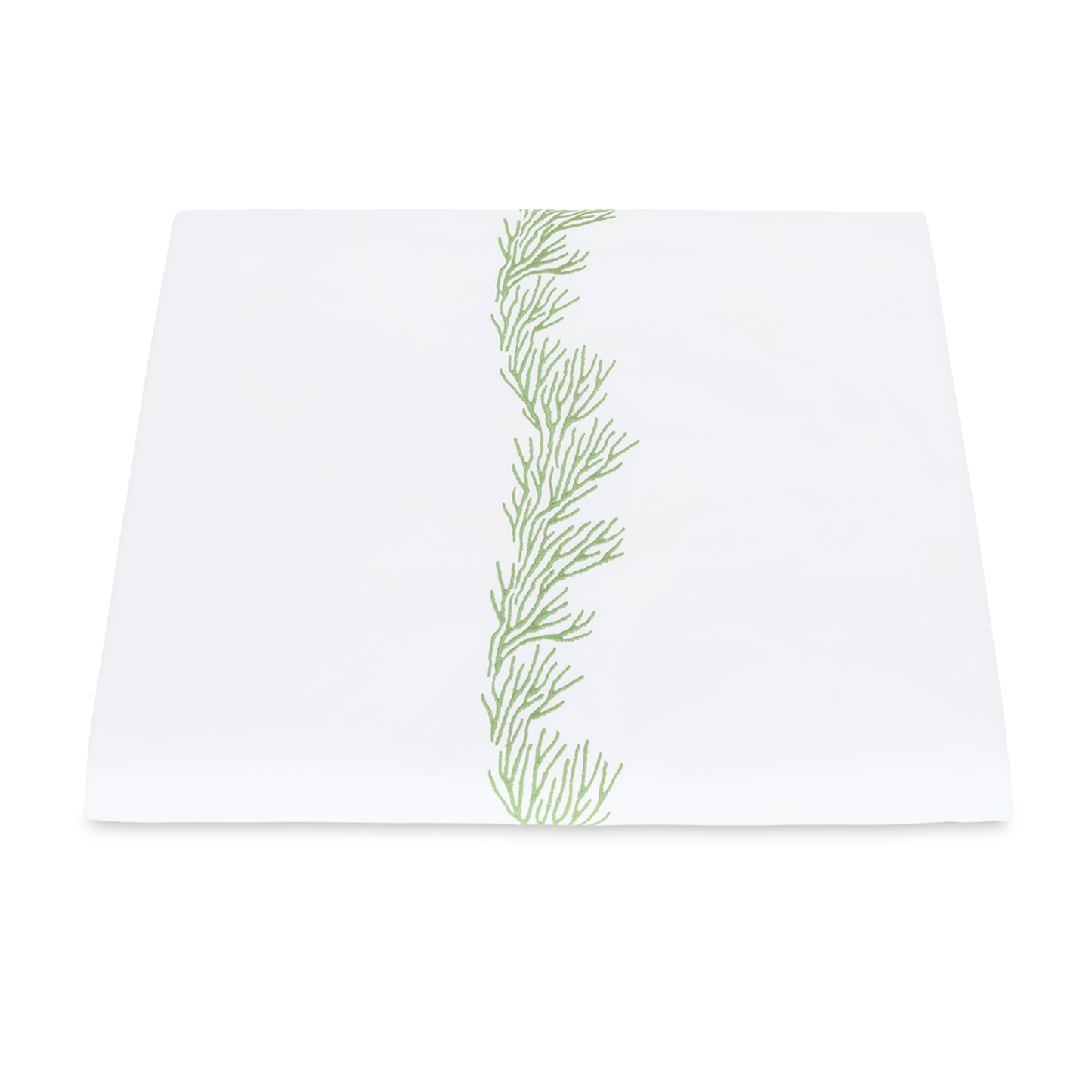 Duvet Cover of Matouk Atoll Bedding Collection Grasshopper Color