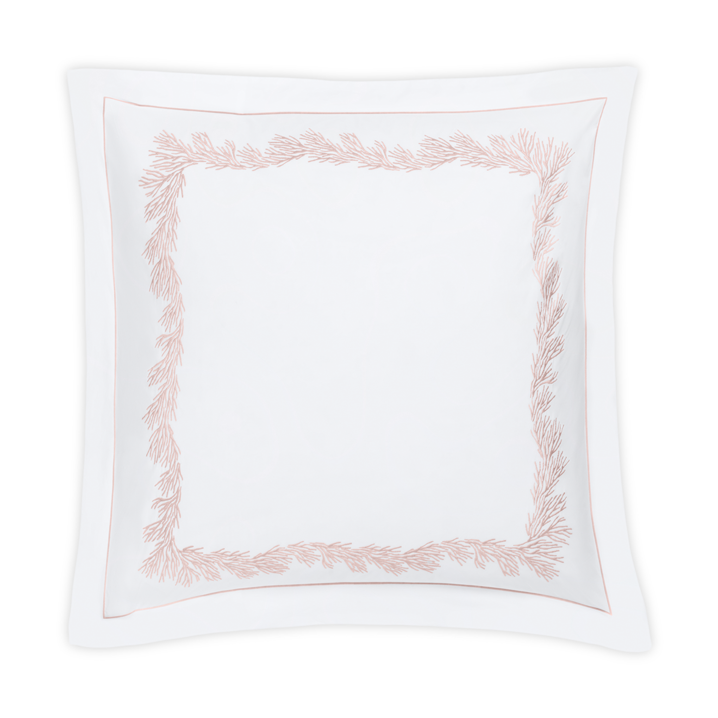 Euro Sham of Matouk Atoll Bedding Collection Blush Color