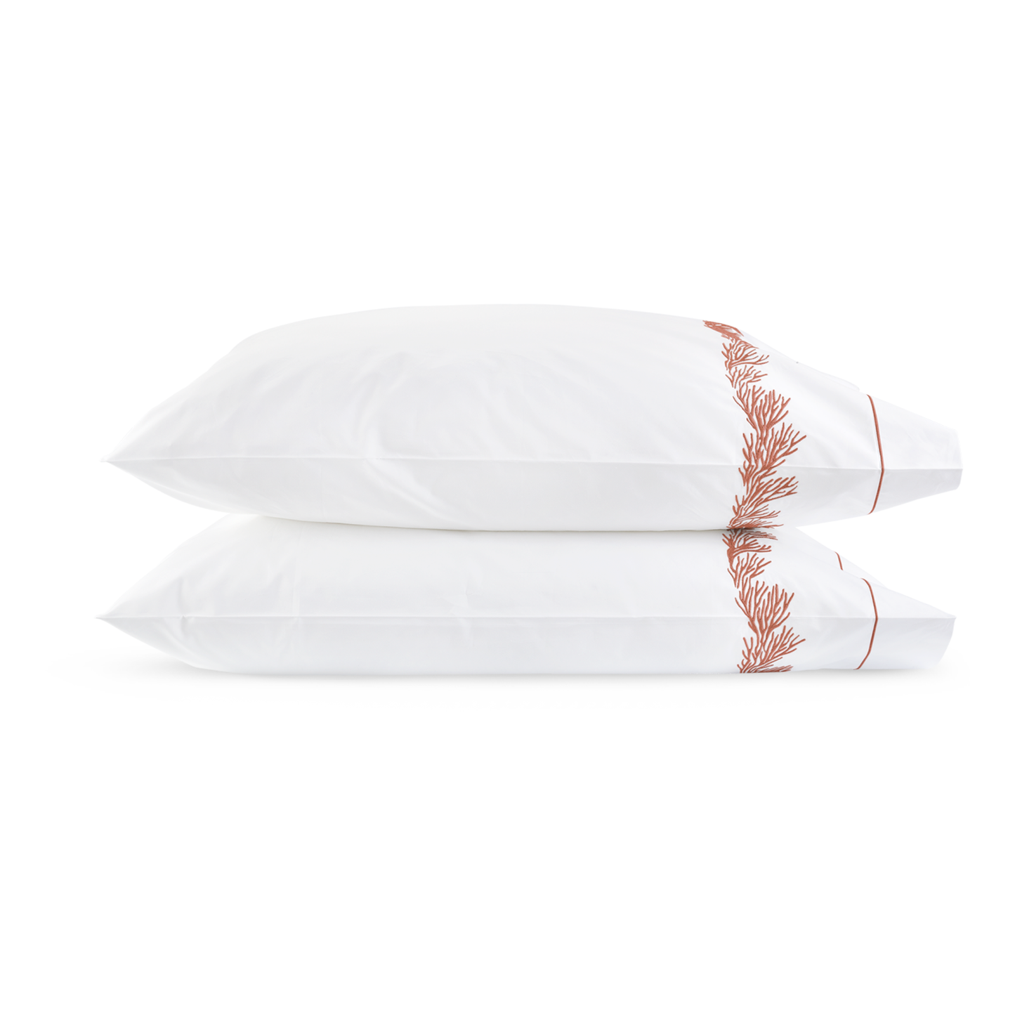 Pair of Pillowcases of Matouk Atoll Bedding Collection Hacienda Color