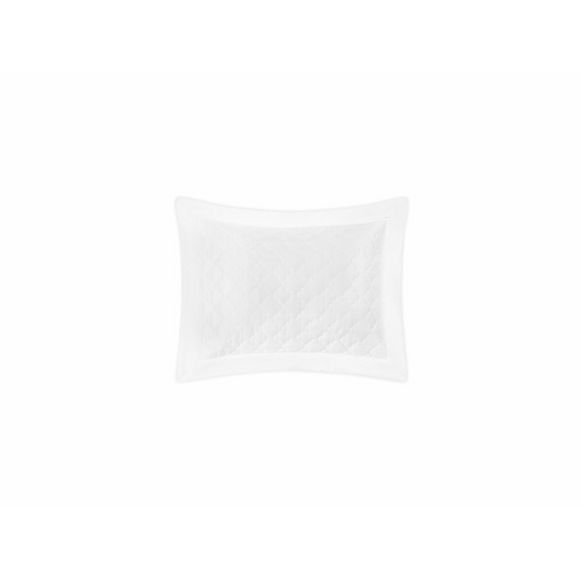Matouk Ava Bedding Boudoir Sham White
