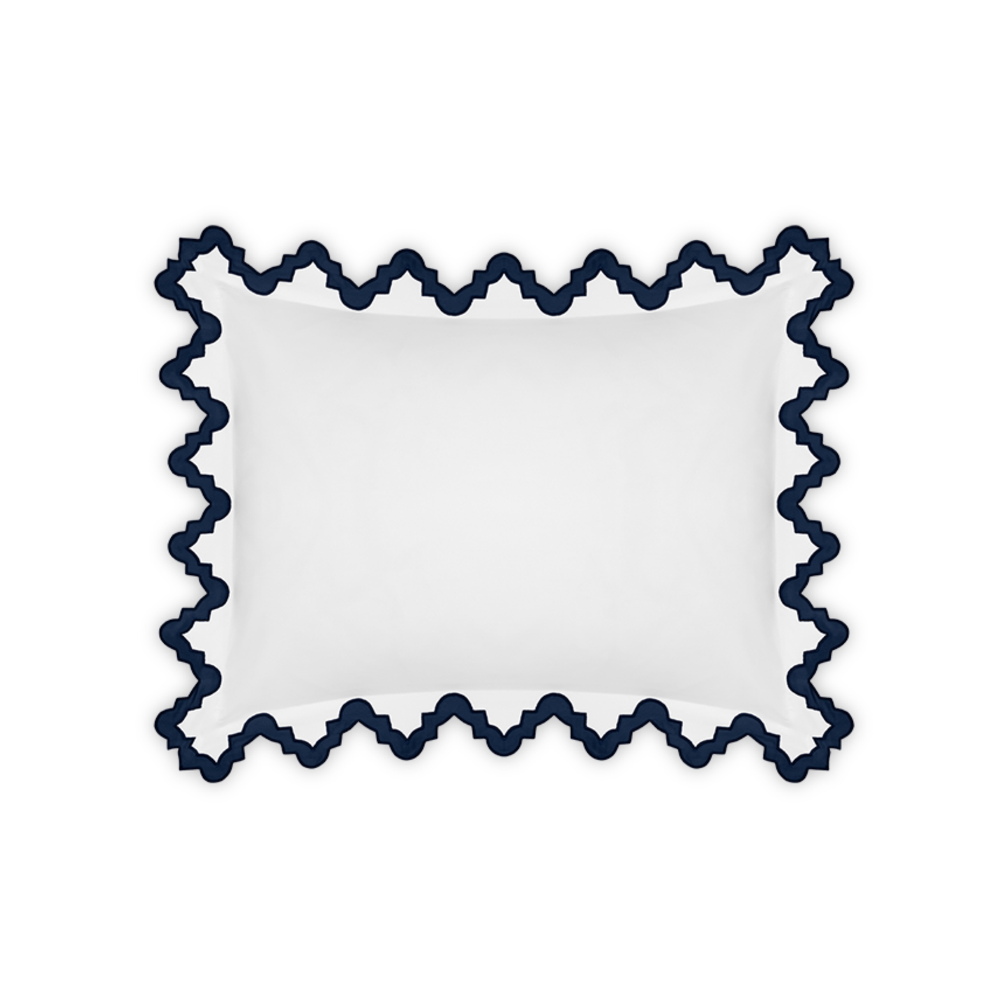 Boudoir Sham of Matouk Aziza Bedding in Navy Color