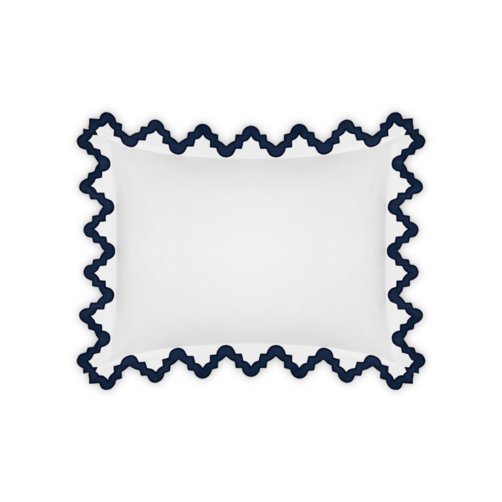 Boudoir Sham of Matouk Aziza Bedding in Navy Color