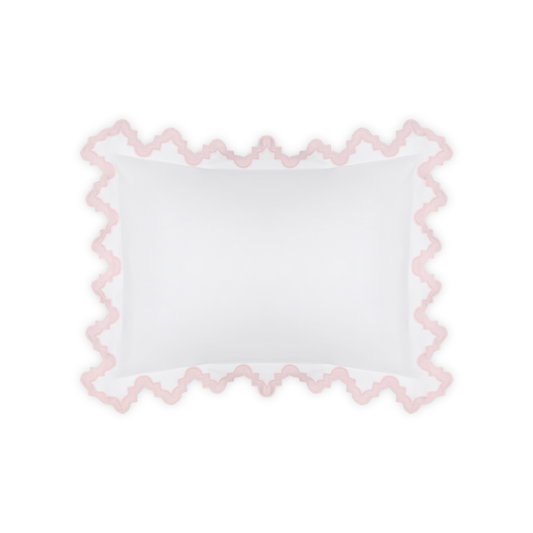 Boudoir Sham of Matouk Aziza Bedding in Pink Color