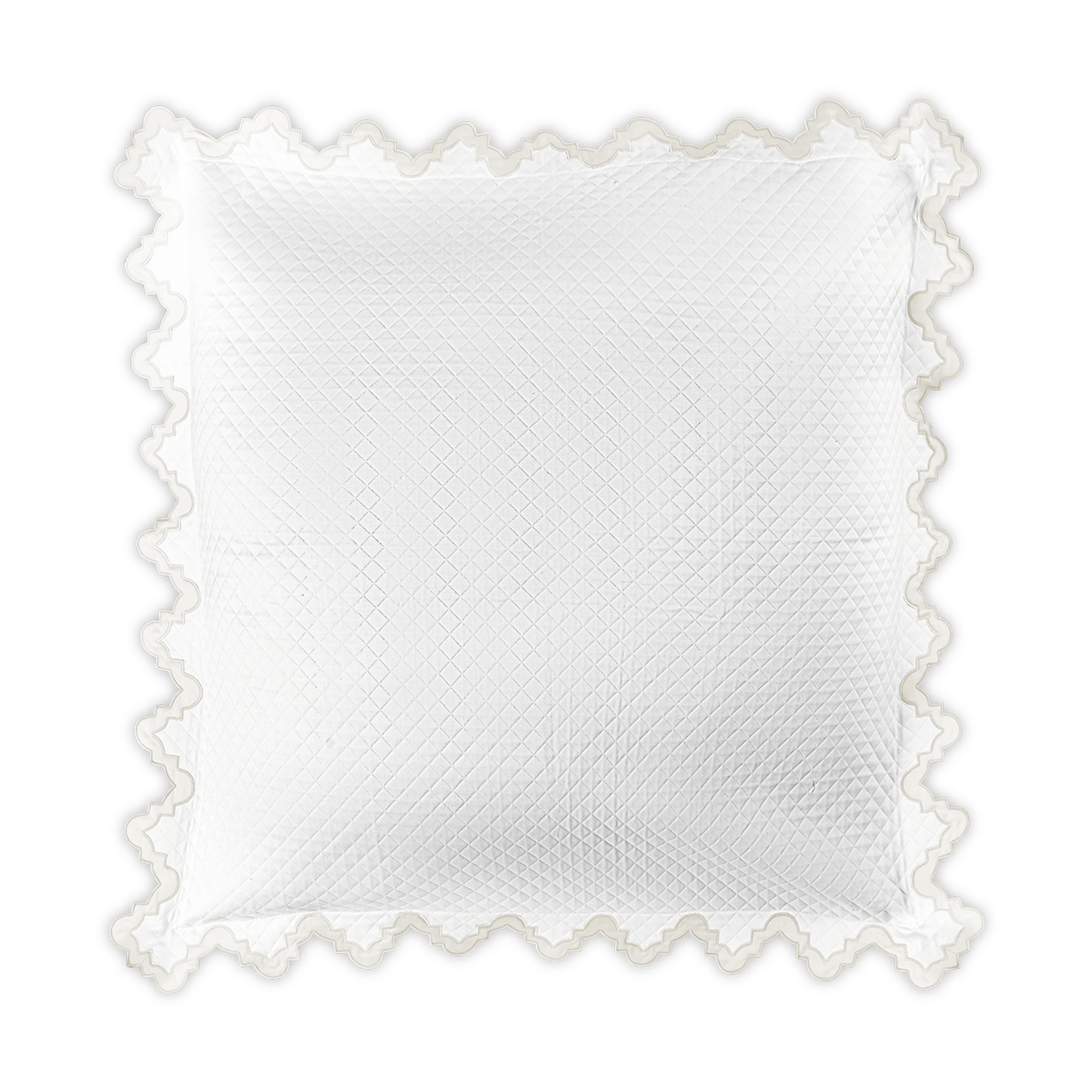 Euro Sham of Matouk Aziza Matelassé Bedding in Pool Color