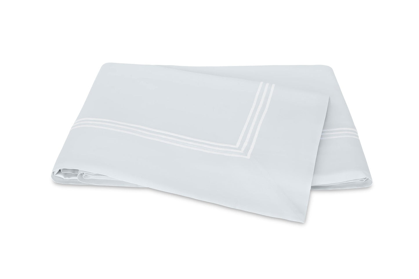 Matouk Bel Tempo Nocturne Bedding Flat Sheet Blue Fine Linens