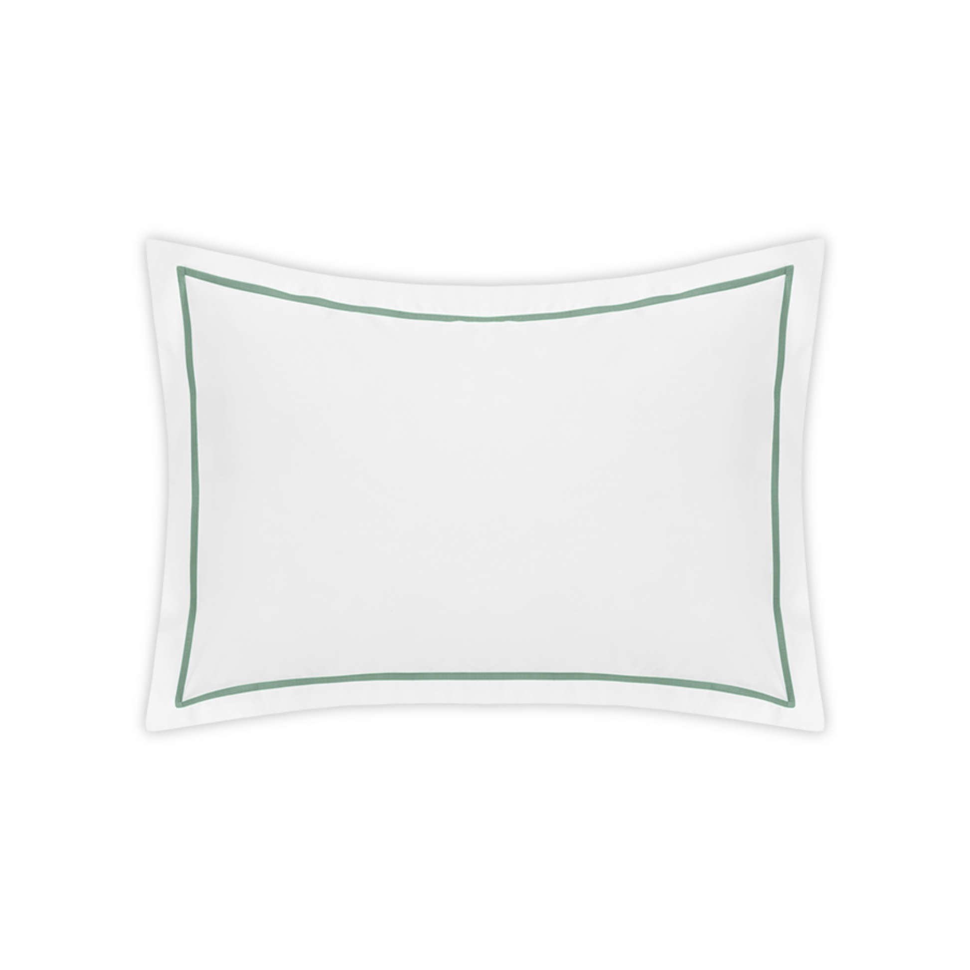 Matouk Bergamo Satin Stitch Bedding Boudoir Sham Celadon