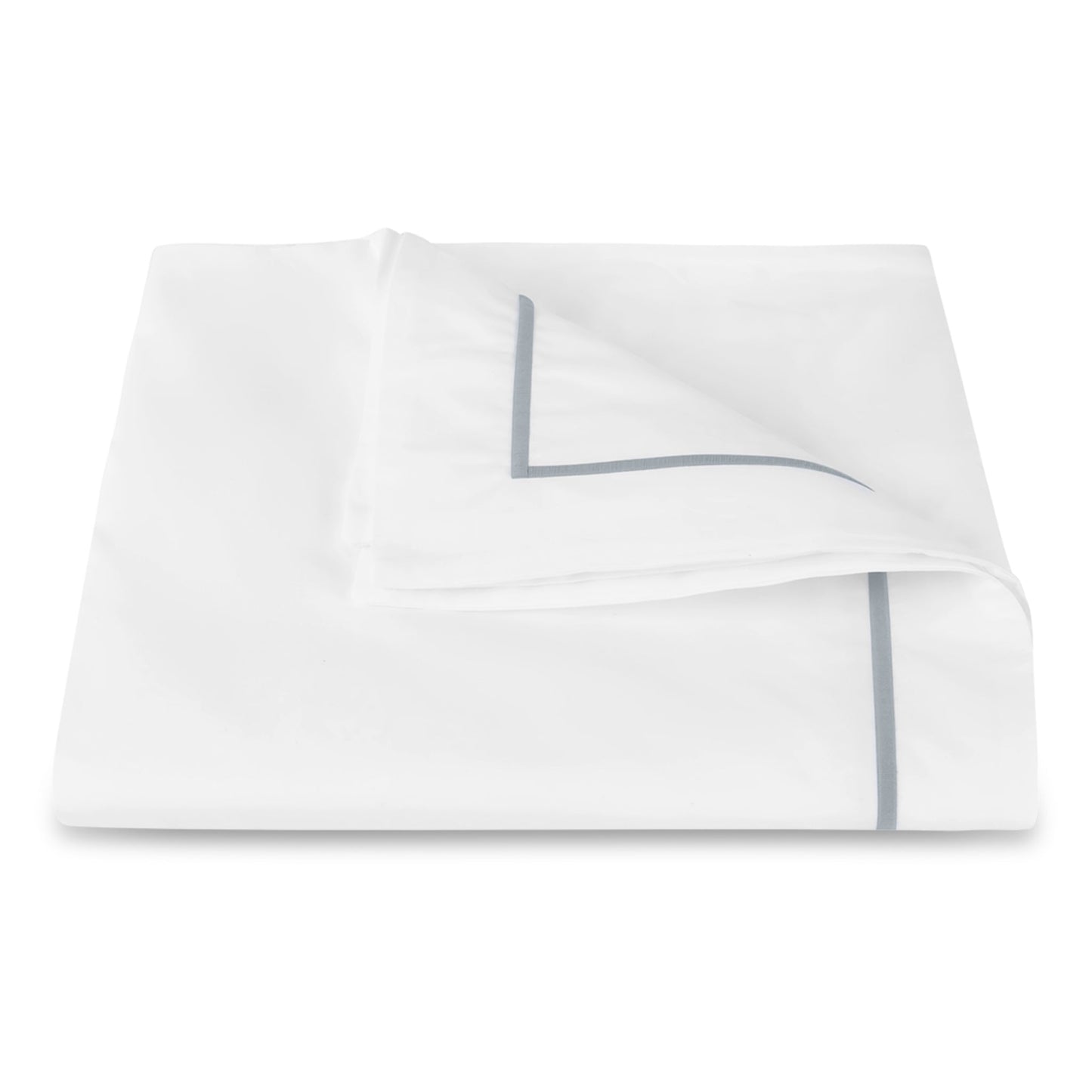 Matouk Bergamo Satin Stitch Bedding Duvet Cover Pool Fine Linens