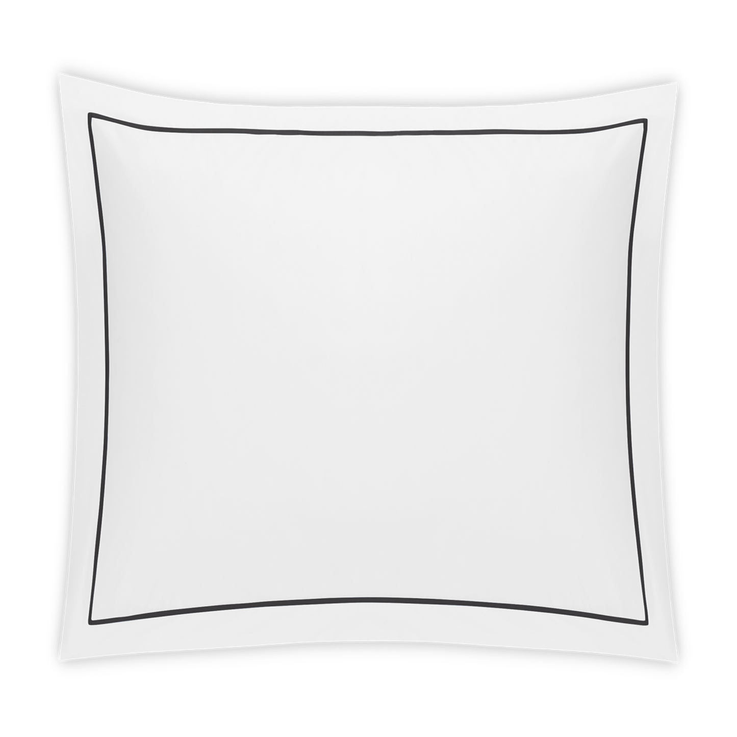 Matouk Bergamo Satin Stitch Bedding Euro Sham Black