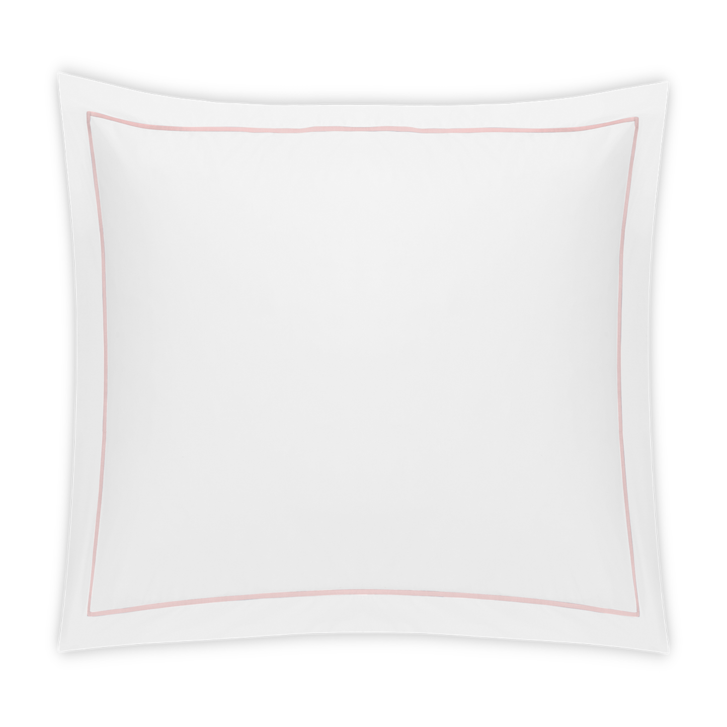 Matouk Bergamo Satin Stitch Bedding Euro Sham Blush