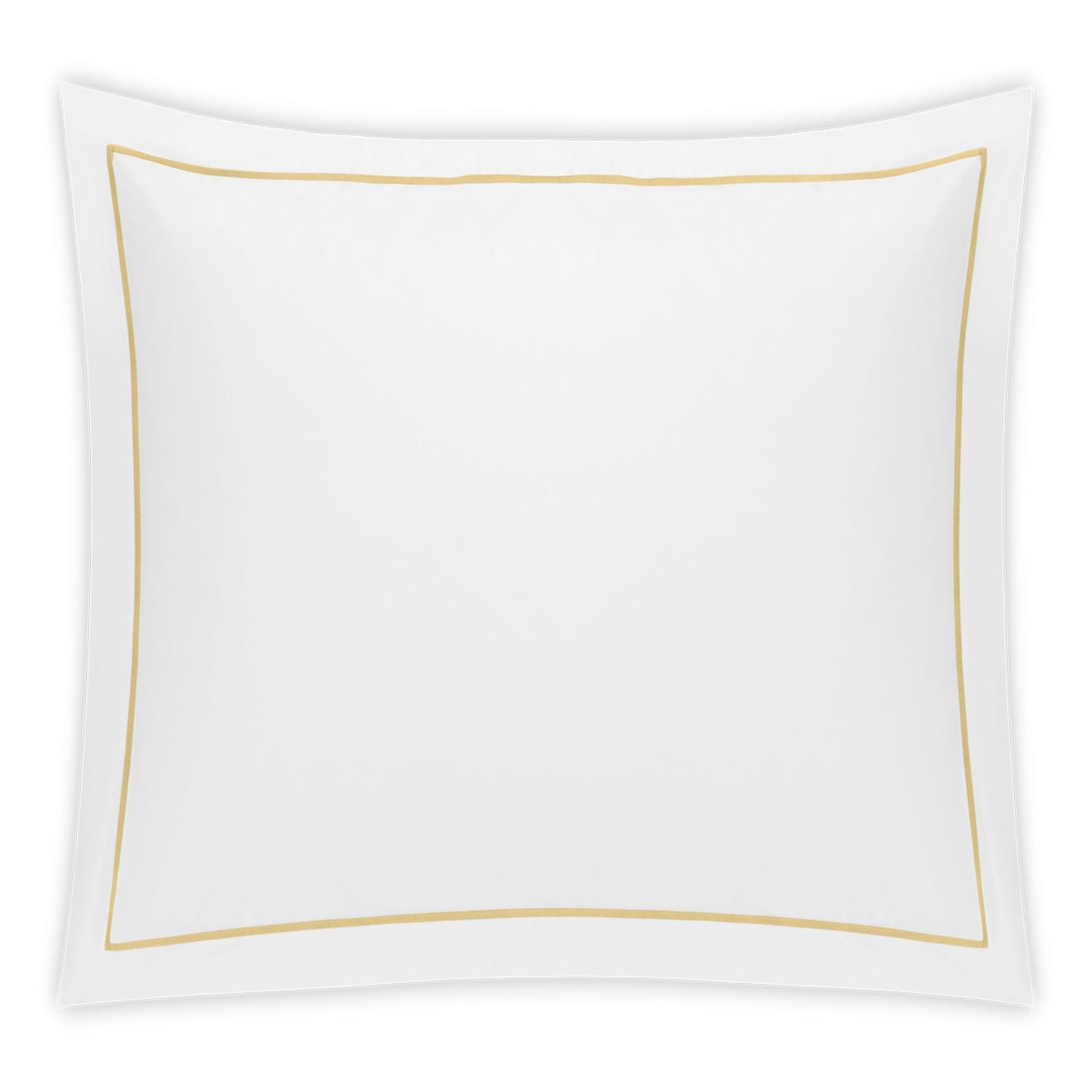 Matouk Bergamo Satin Stitch Bedding Euro Sham Honey Fine Linens