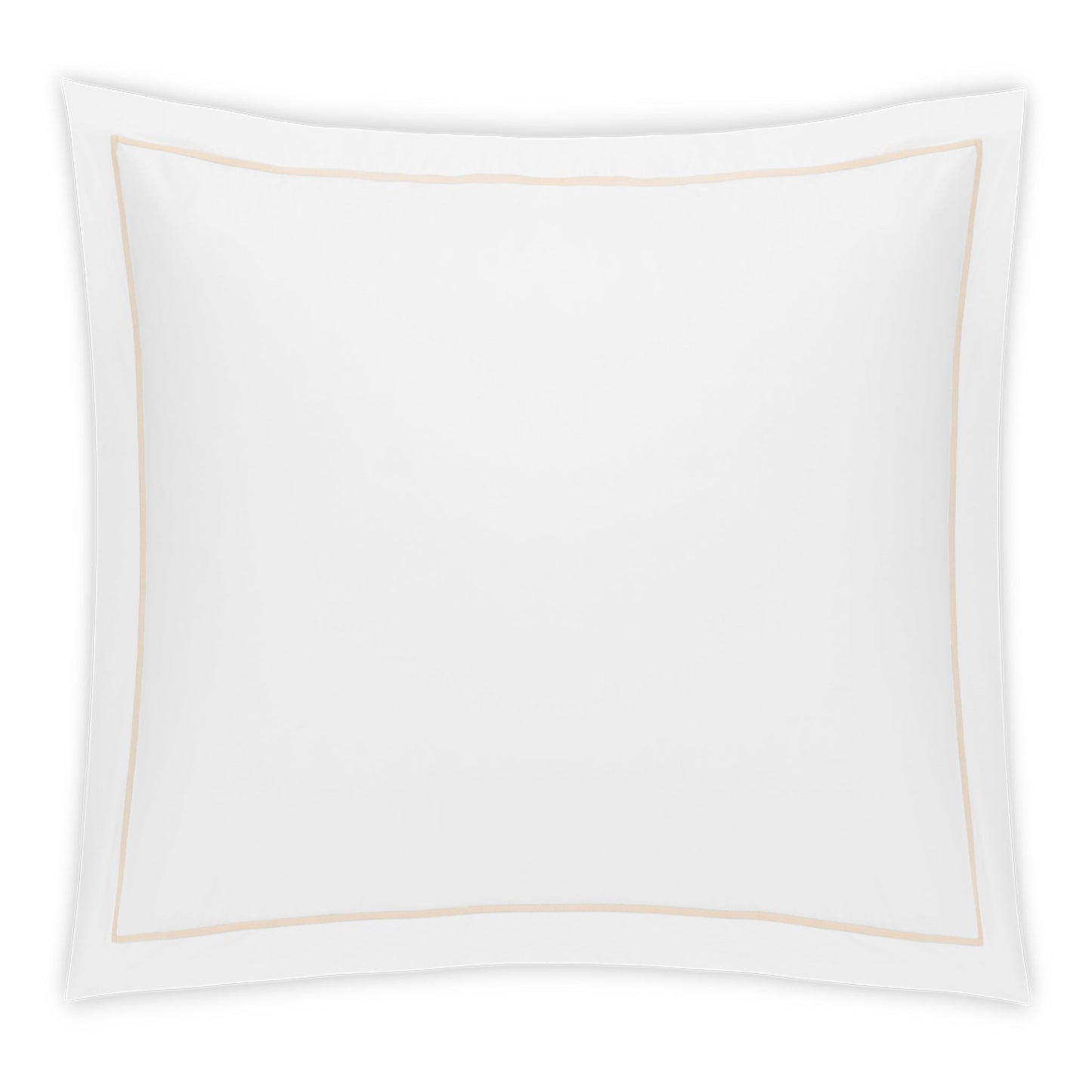 Matouk Bergamo Satin Stitch Bedding Euro Sham Truffle Fine Linens