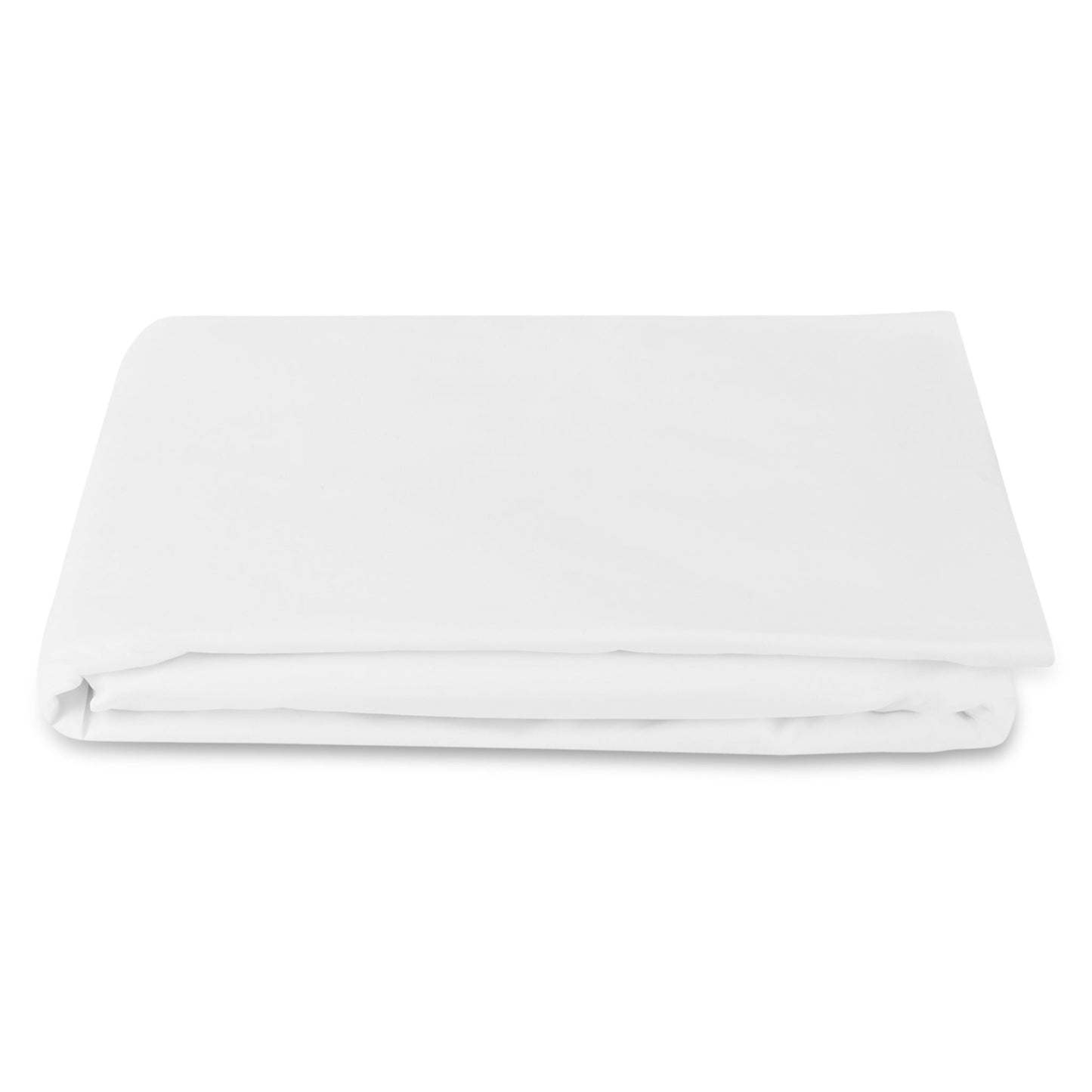 Matouk Bergamo Satin Stitch Bedding Fitted Sheet White Fine Linens