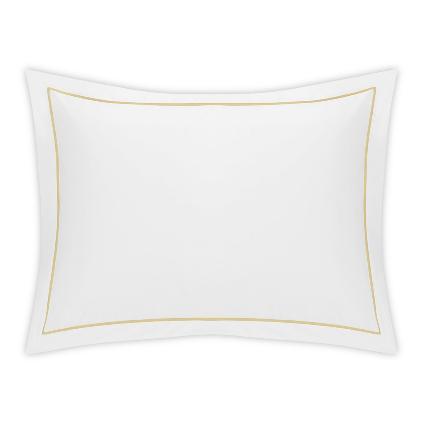 Matouk Bergamo Satin Stitch Bedding Sham Honey Fine Linens