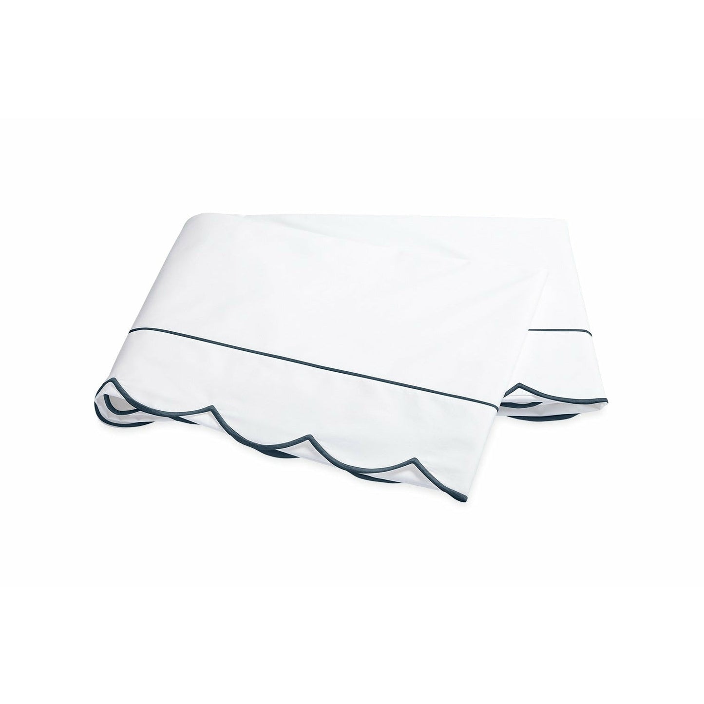 Matouk Butterfield Bedding Flat Sheet Sea Fine Linens