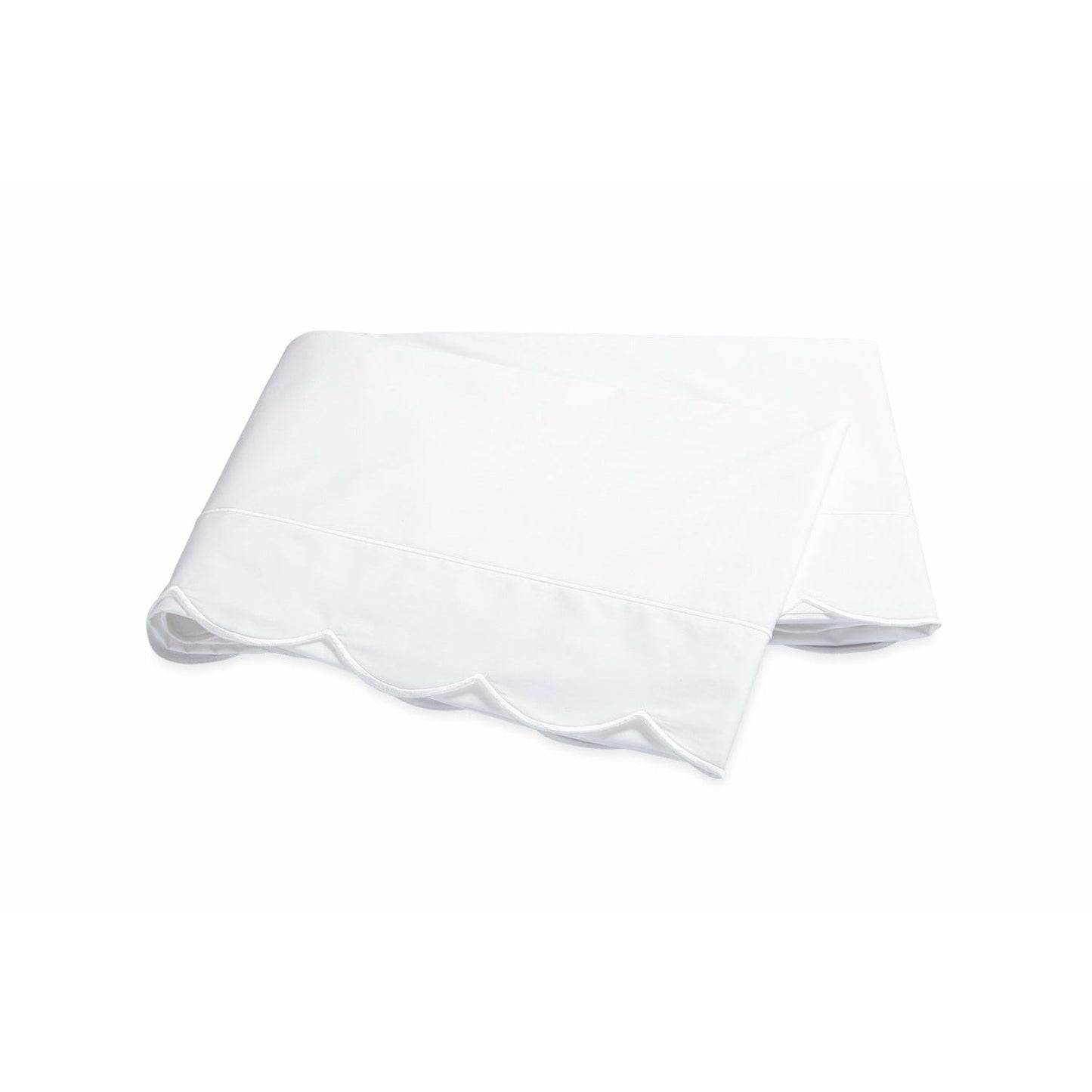 Matouk Butterfield Bedding Flat Sheet White Fine Linens