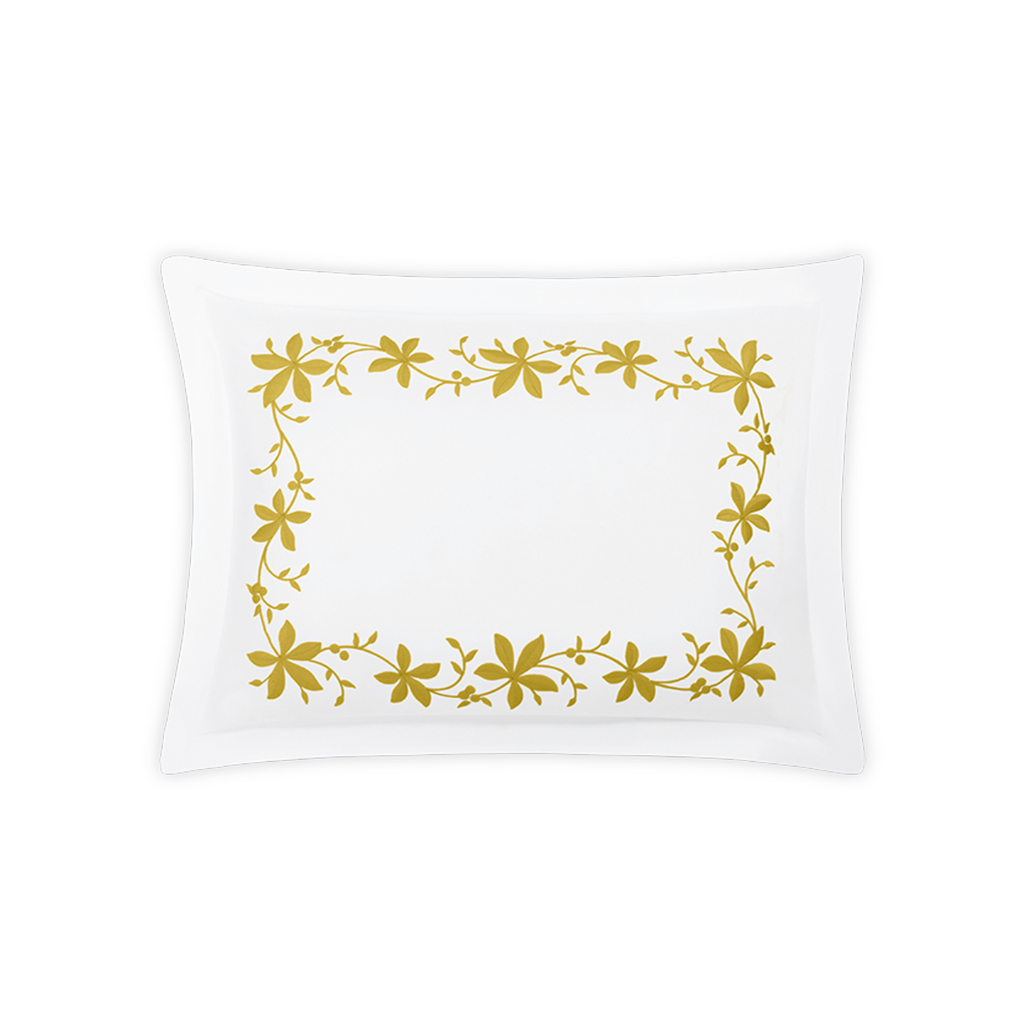 Boudoir Sham of Matouk Callista Bedding in Lemon Color