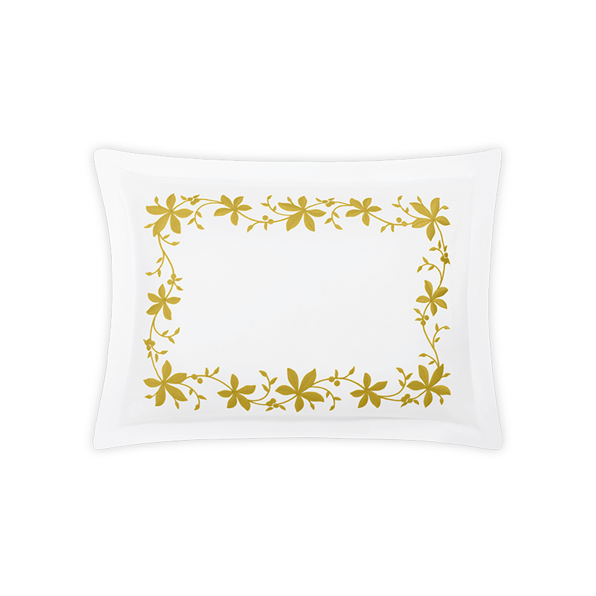 Boudoir Sham of Matouk Callista Bedding in Lemon Color