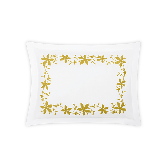 Boudoir Sham of Matouk Callista Bedding in Lemon Color