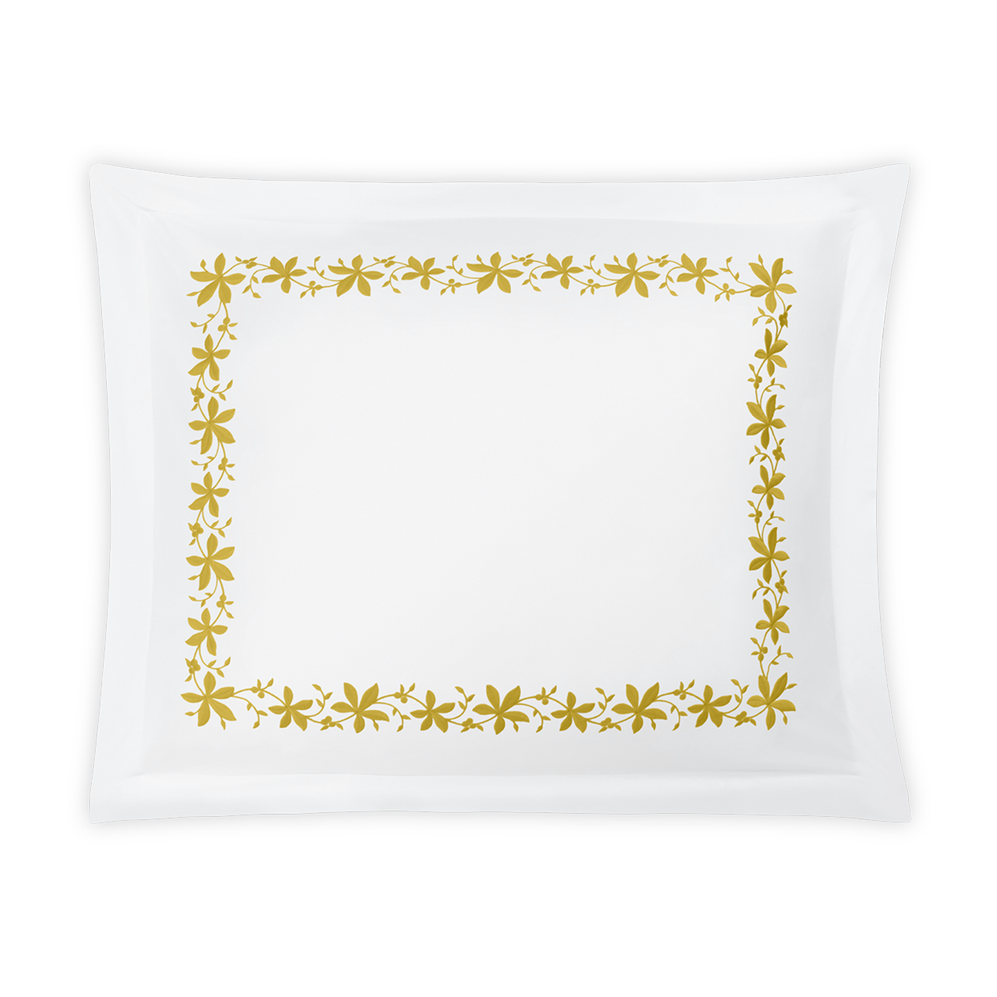 Standard Sham of Matouk Callista Bedding in Lemon Color