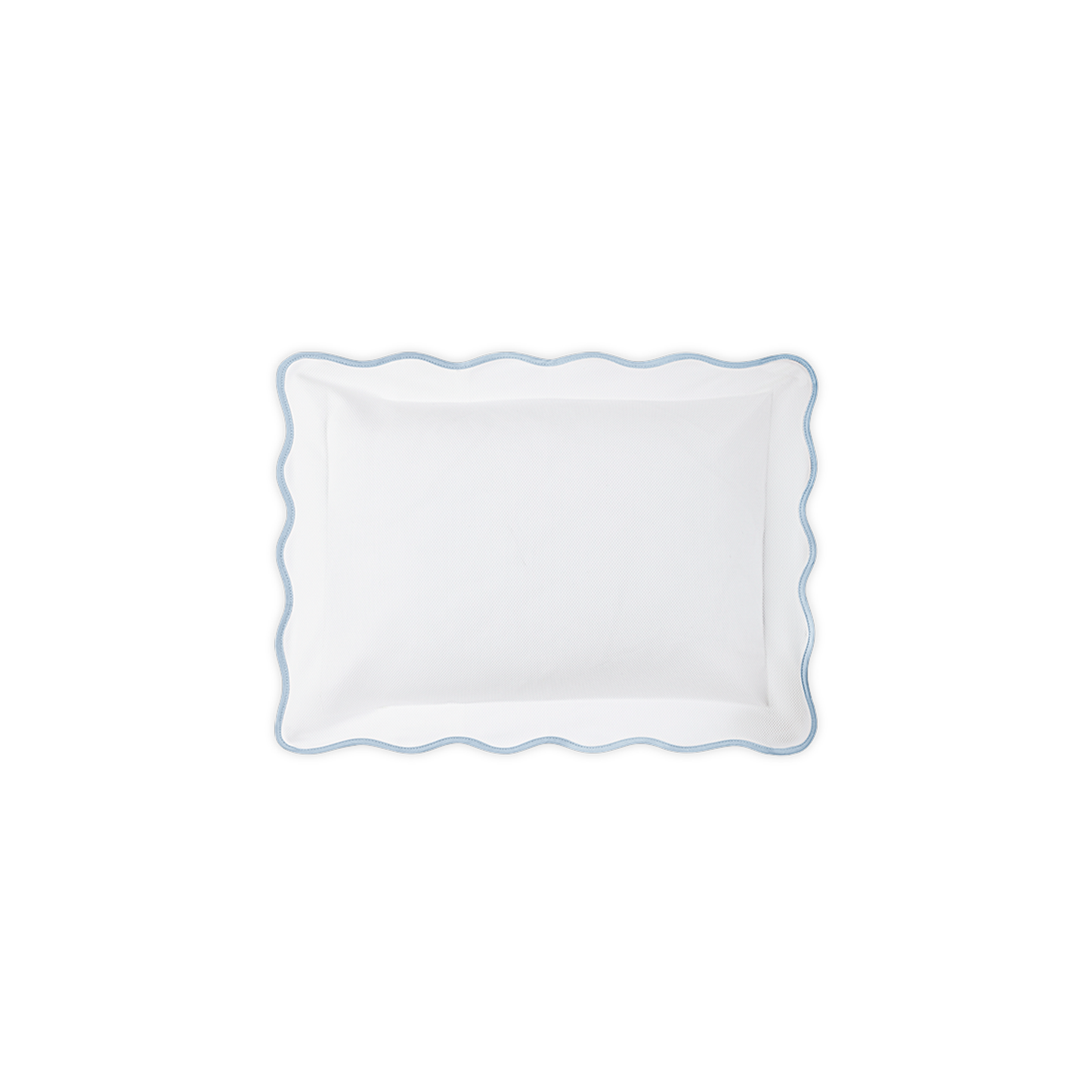 Boudoir Sham of Matouk Camilla Pique Bedding in Color Light Blue