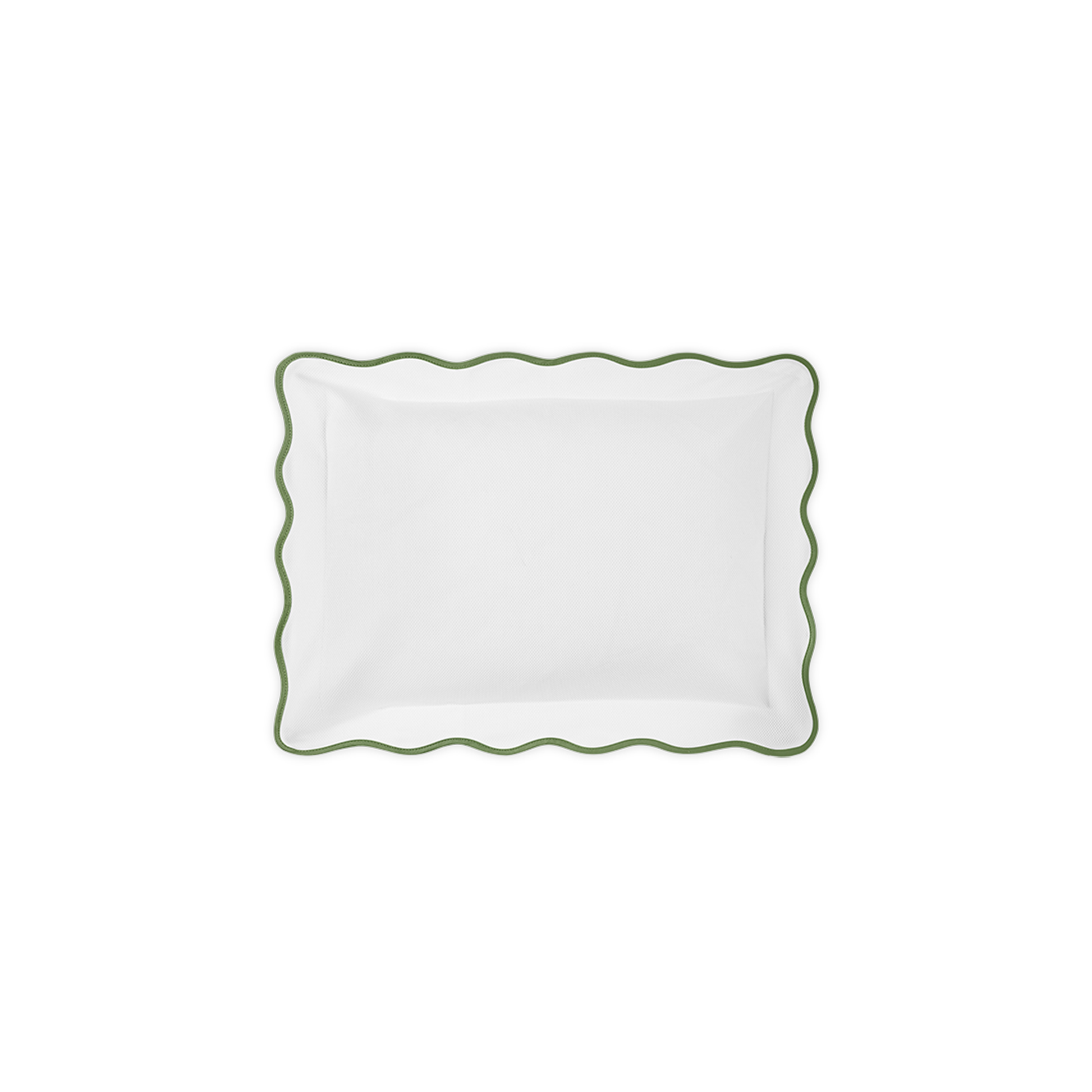 Boudoir Sham of Matouk Camilla Pique Bedding in Color Palm