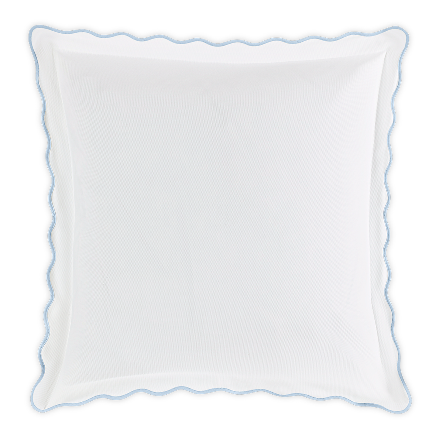 Euro Sham of Matouk Camilla Pique Bedding in Color Light Blue