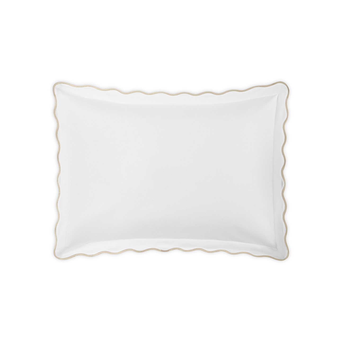 Sham of Matouk Camilla Pique Bedding in Color Dune