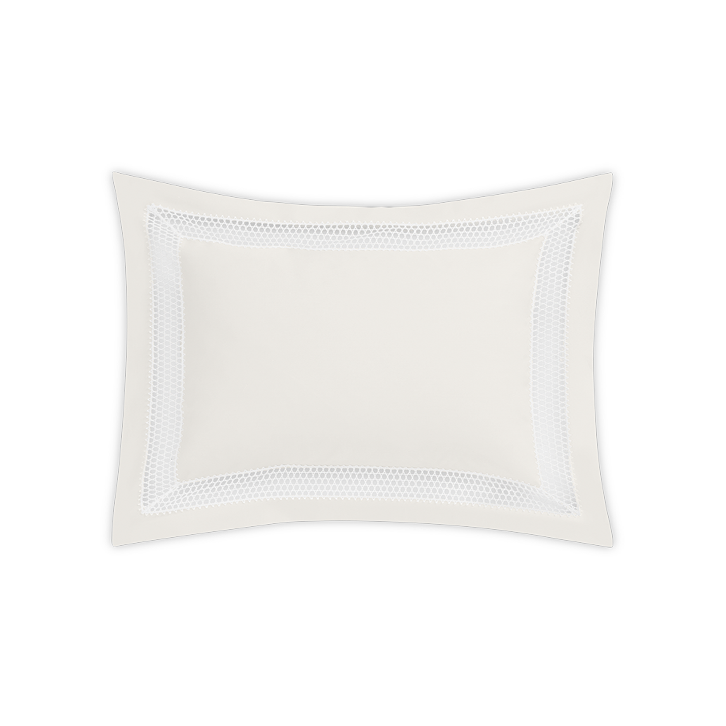 Clear Image of Matouk Cecily Boudoir Sham in Bone Color