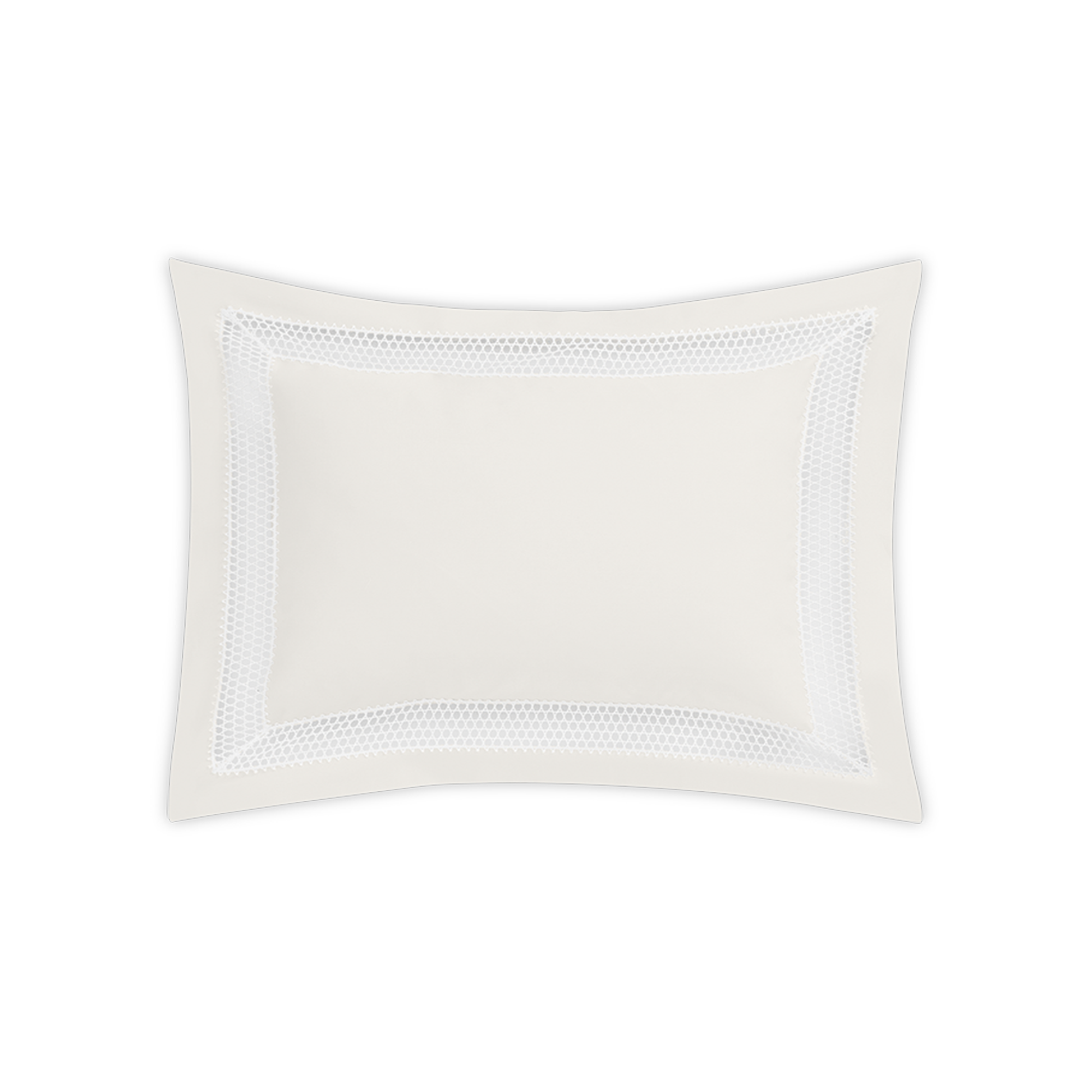 Clear Image of Matouk Cecily Boudoir Sham in Bone Color