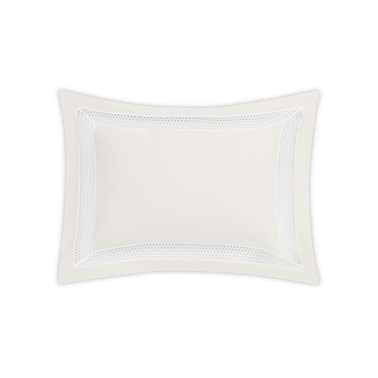 Clear Image of Matouk Cecily Boudoir Sham in Bone Color