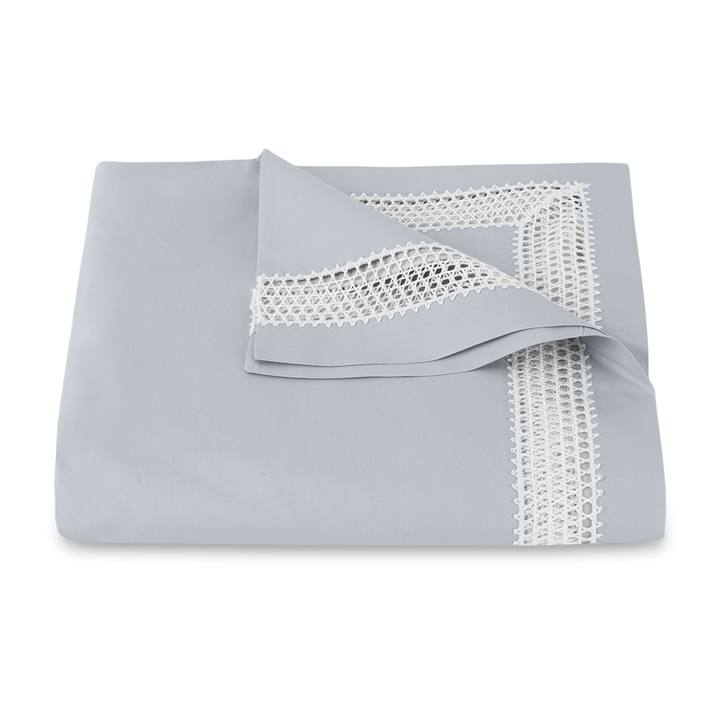 Clear Image of Matouk Cecily Duvet Cover in Pool Color