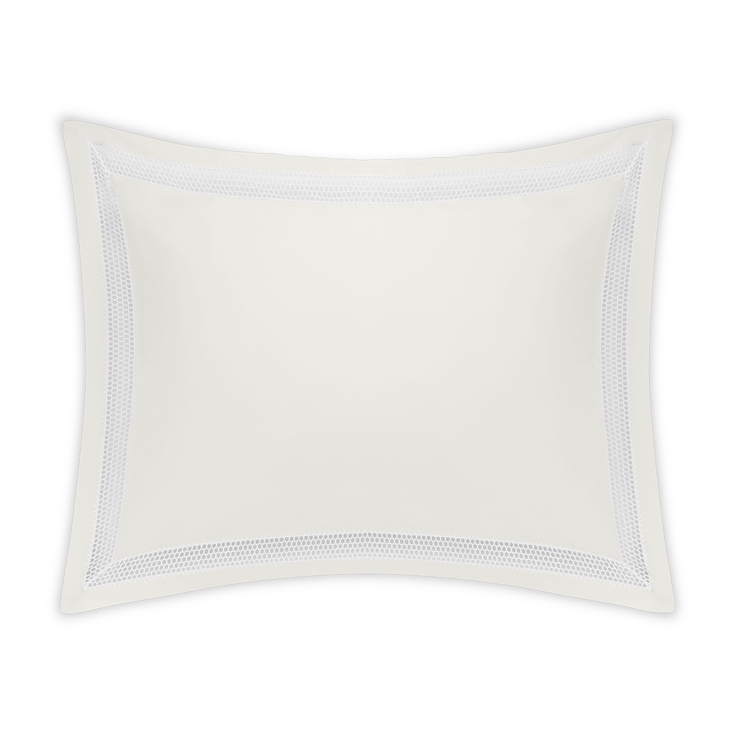 Clear Image of Matouk Cecily Sham in Bone Color