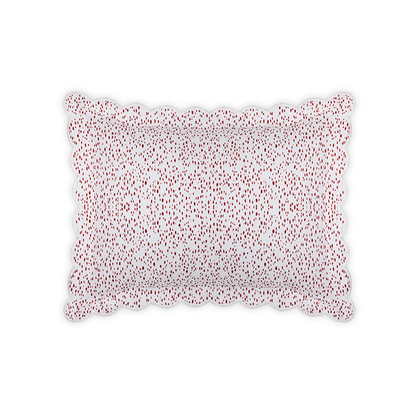 Boudoir Sham of Matouk Celine Bedding in Redberry Color