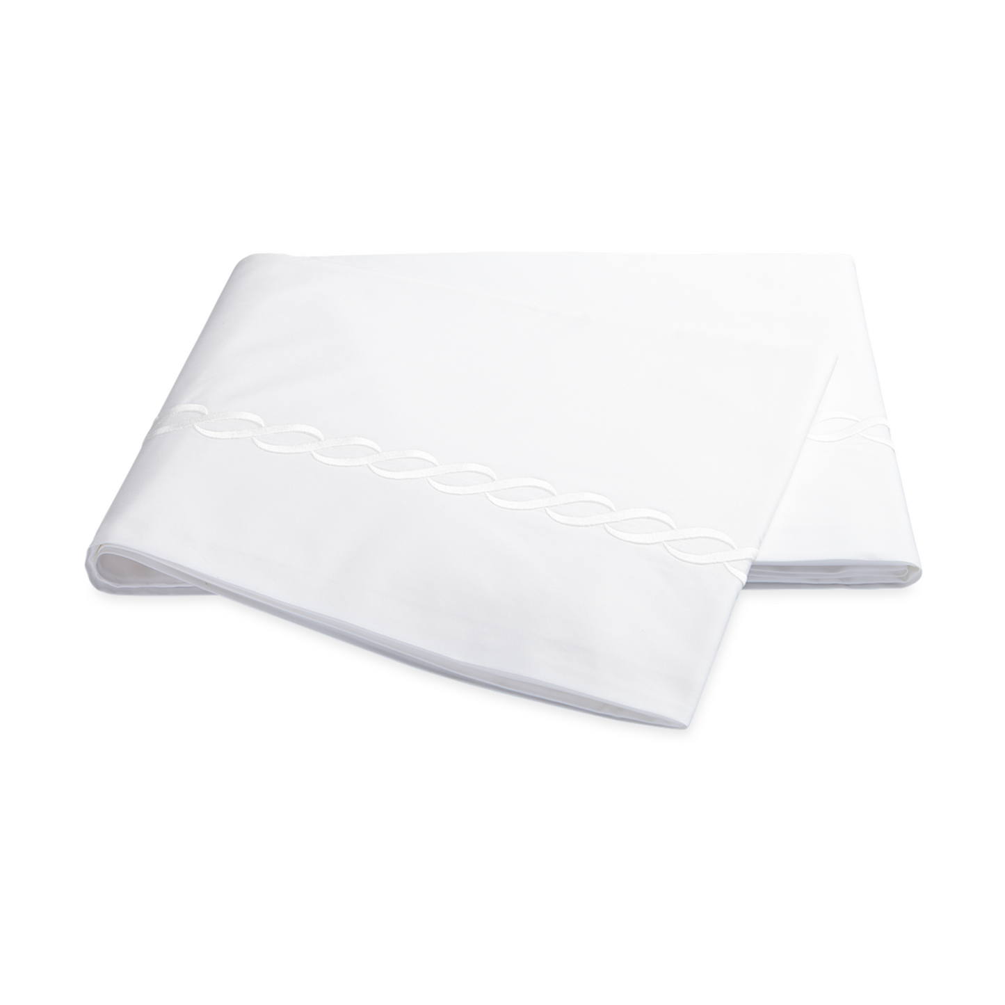 Matouk Classic Chain Bedding - White