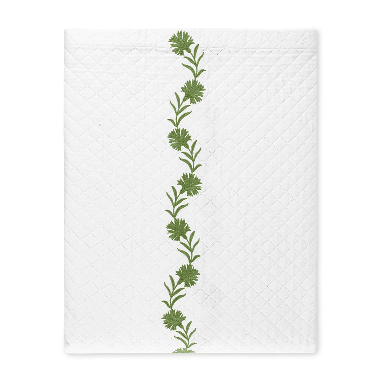 Matouk Daphne Matelasse Bedding Coverlet Grass Silo