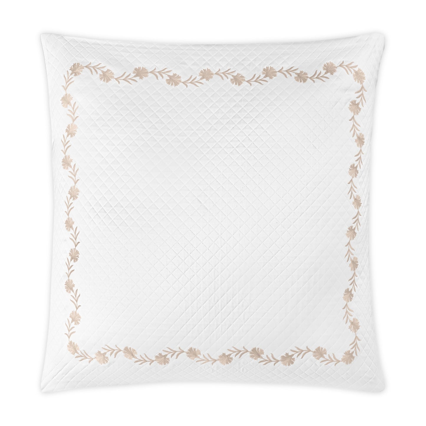 Matouk Daphne Matelasse Bedding Euro Sham Dune Silo