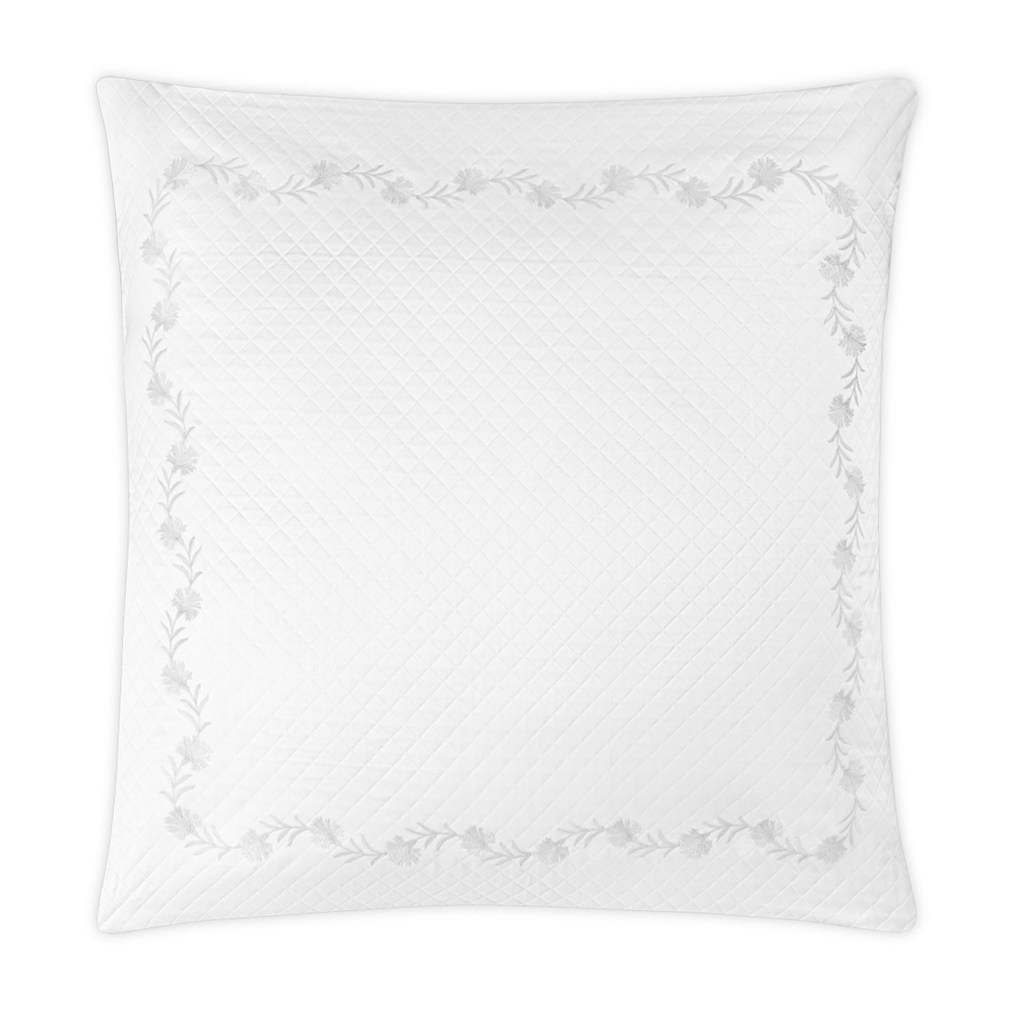 Matouk Daphne Matelasse Bedding Euro Sham Dune Silo