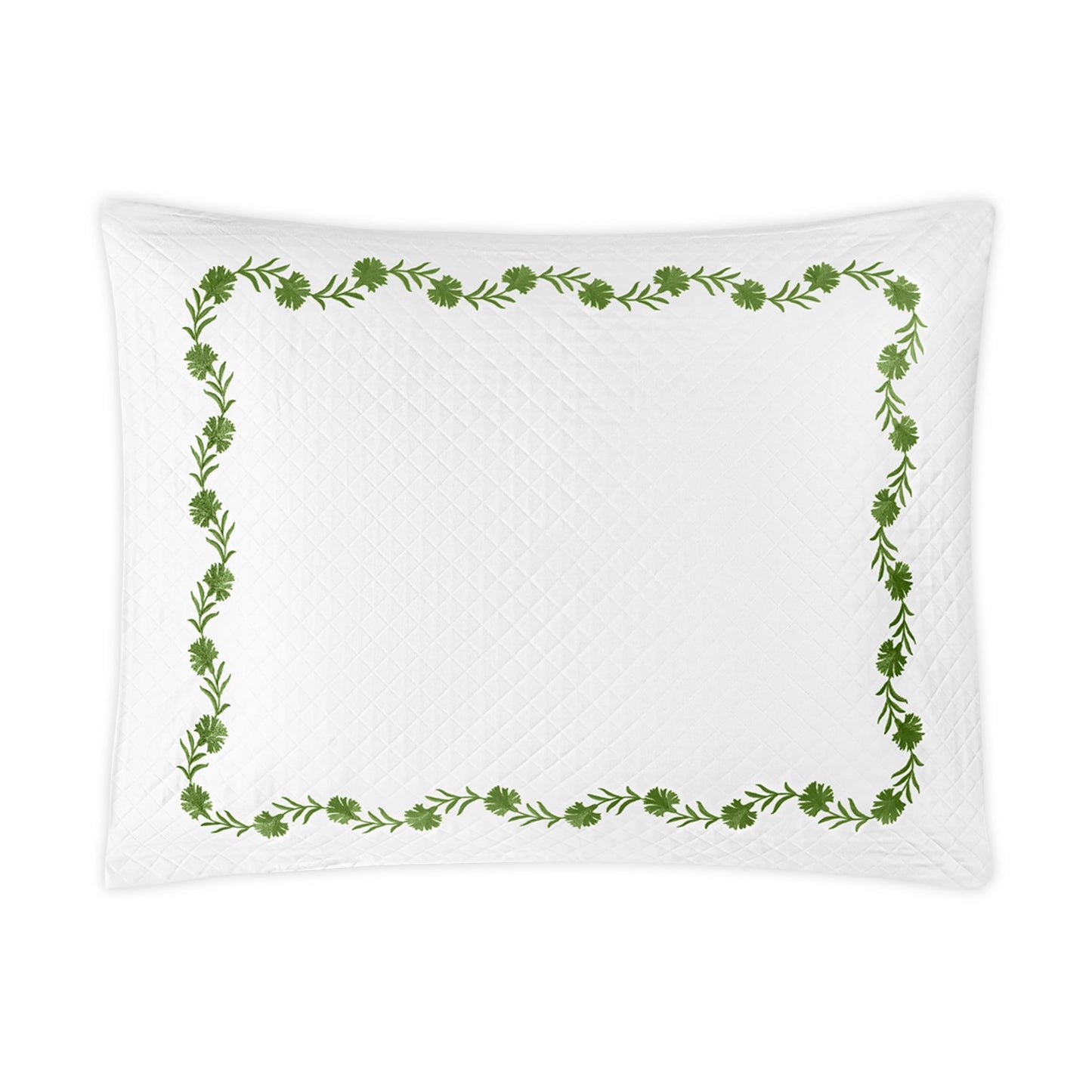 Matouk Daphne Matelasse Bedding Sham Grass Silo