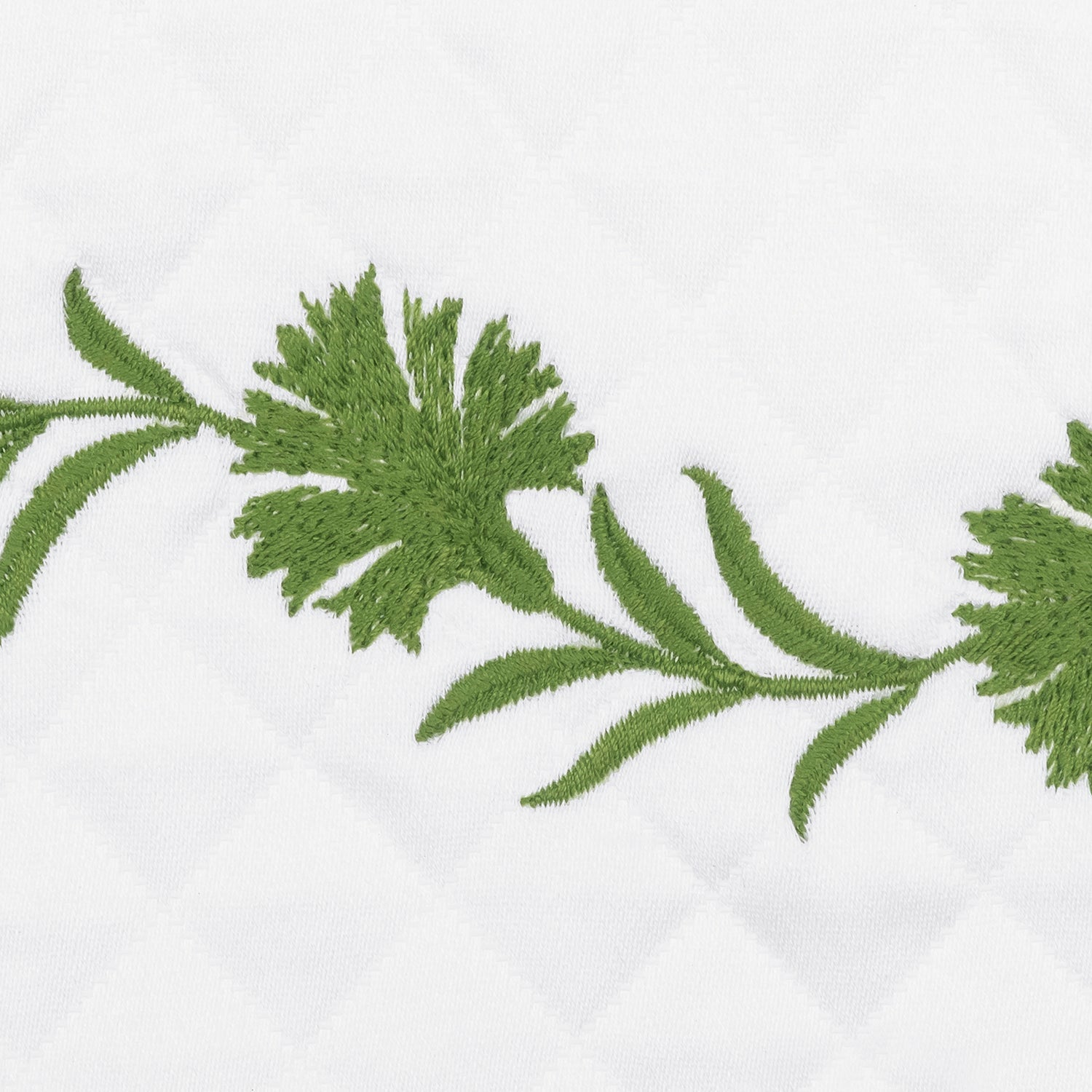 Matouk Daphne Matelasse Bedding Swatch Grass Fine Linens