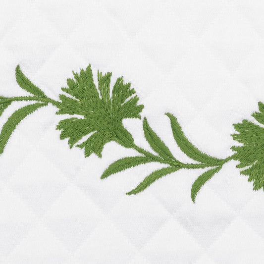 Matouk Daphne Matelasse Bedding Swatch Grass Fine Linens