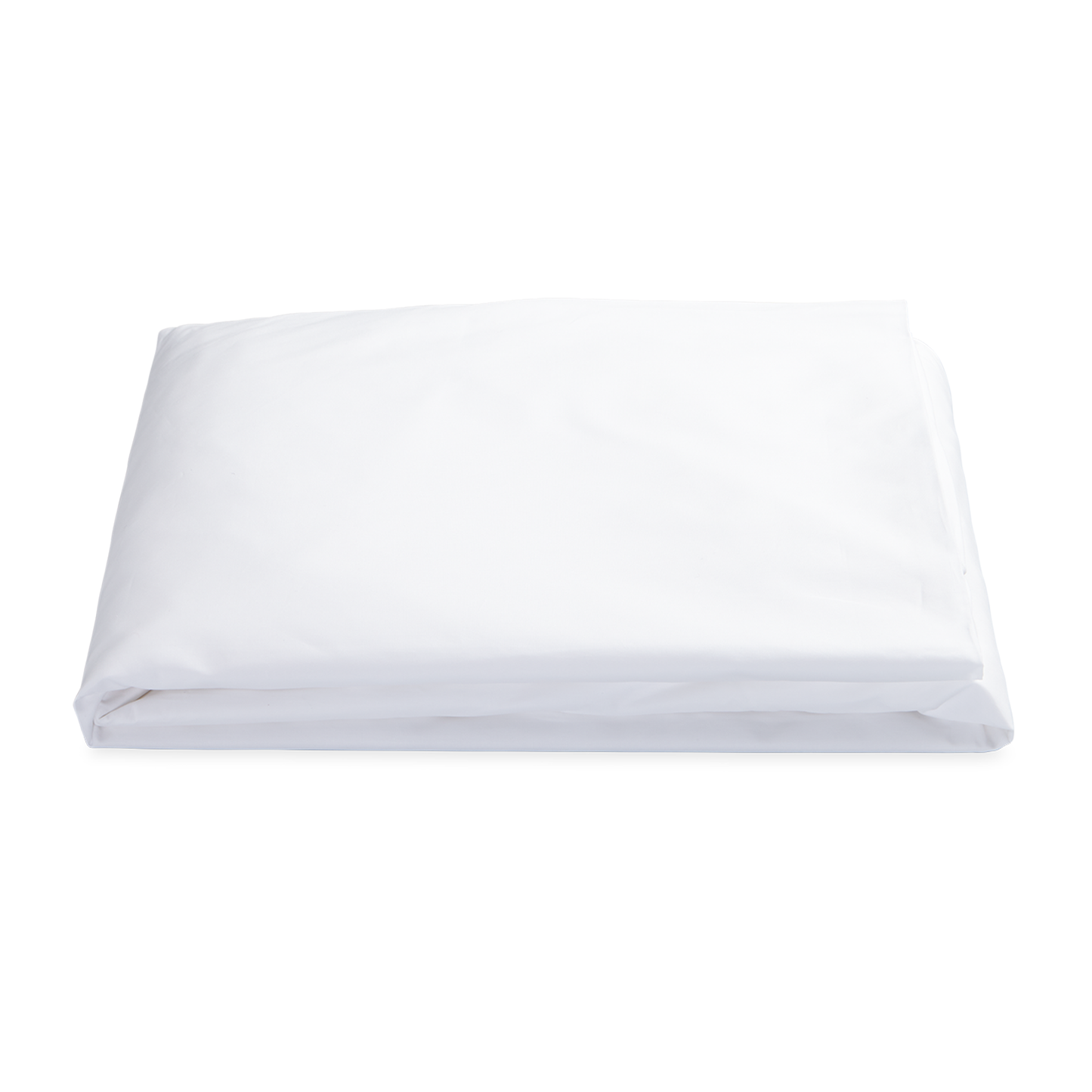 Folded Fitted Sheet of Matouk Gatsby Bedding in White Color