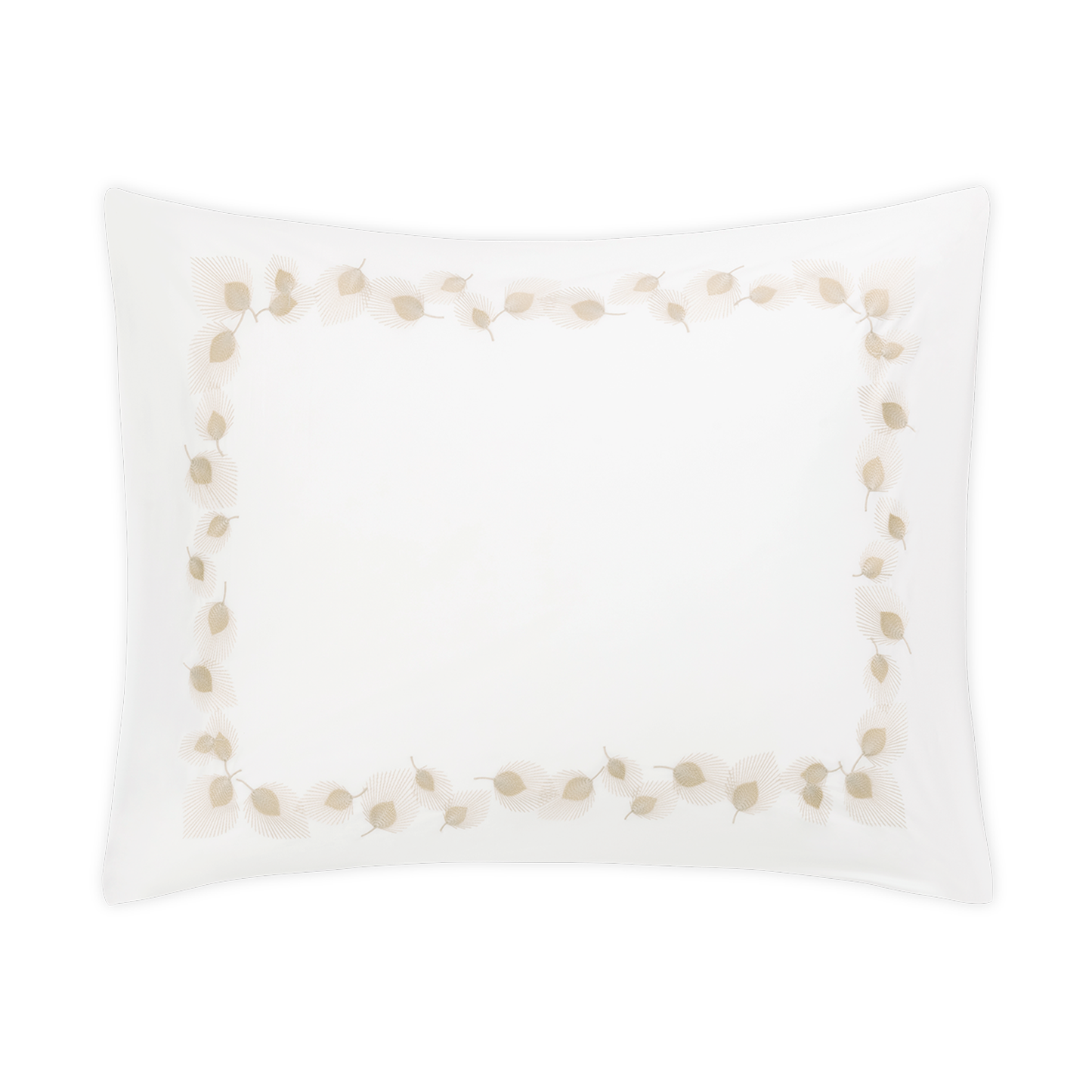 Standard Sham of Matouk Feather Bedding in Champagne Color