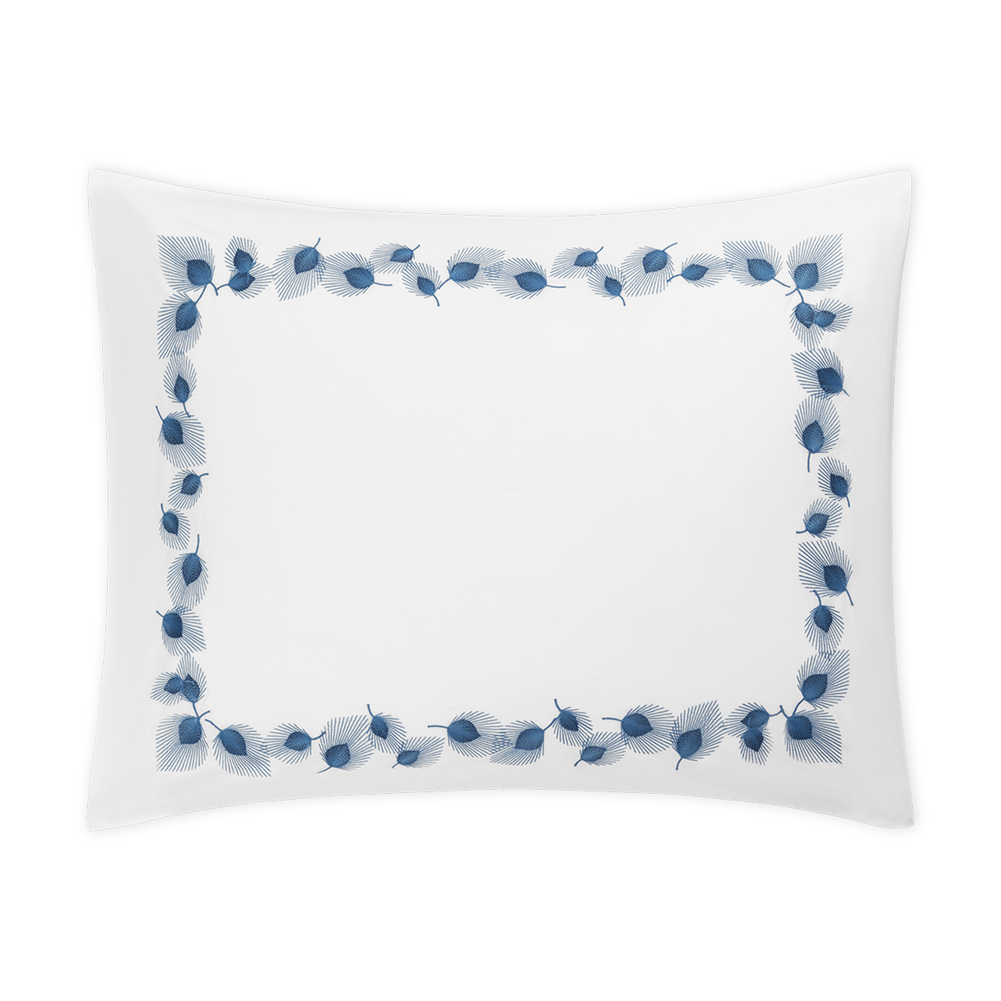 Standard Sham of Matouk Feather Bedding in Navy Color