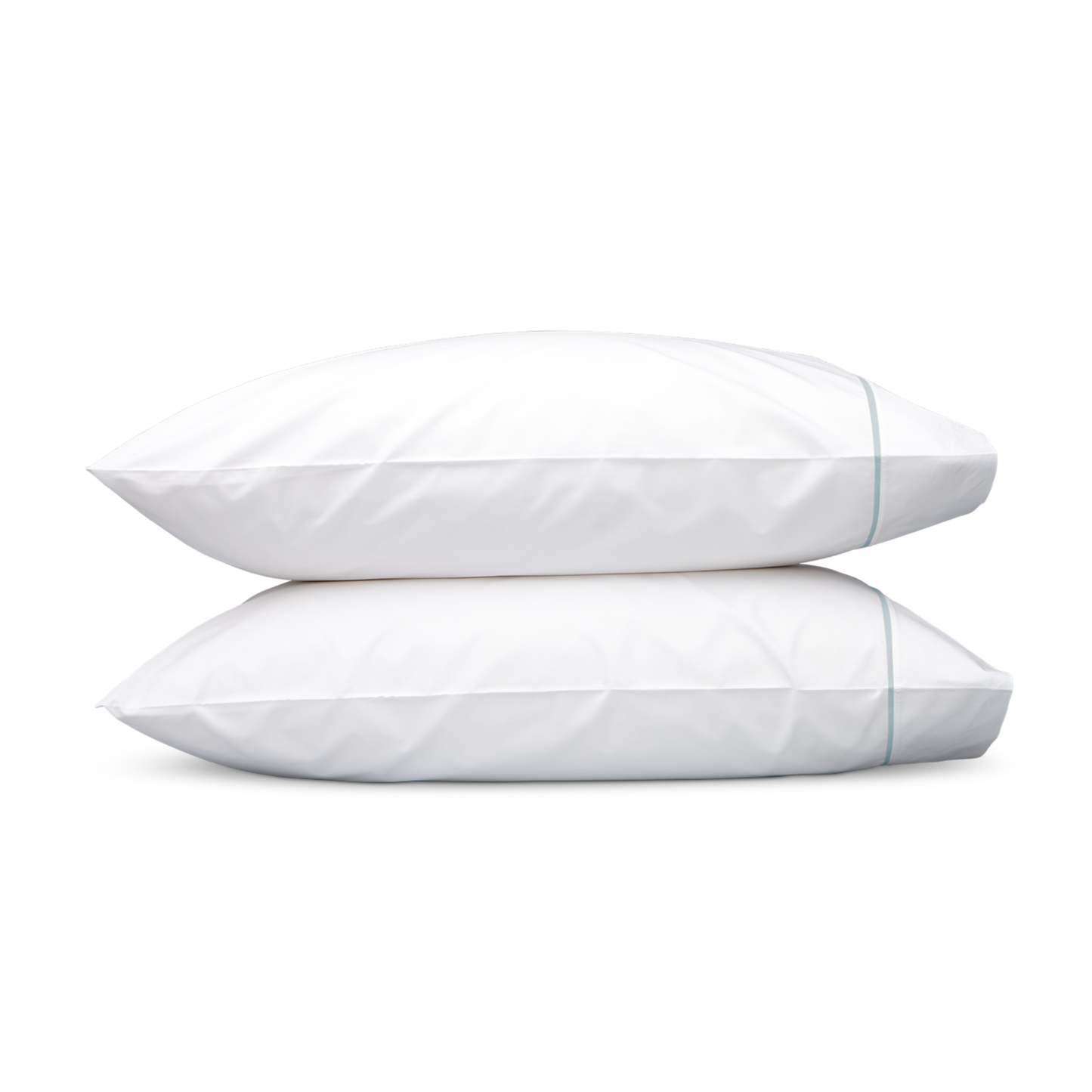 Pillowcases of Matouk Gatsby Bedding Pool Color